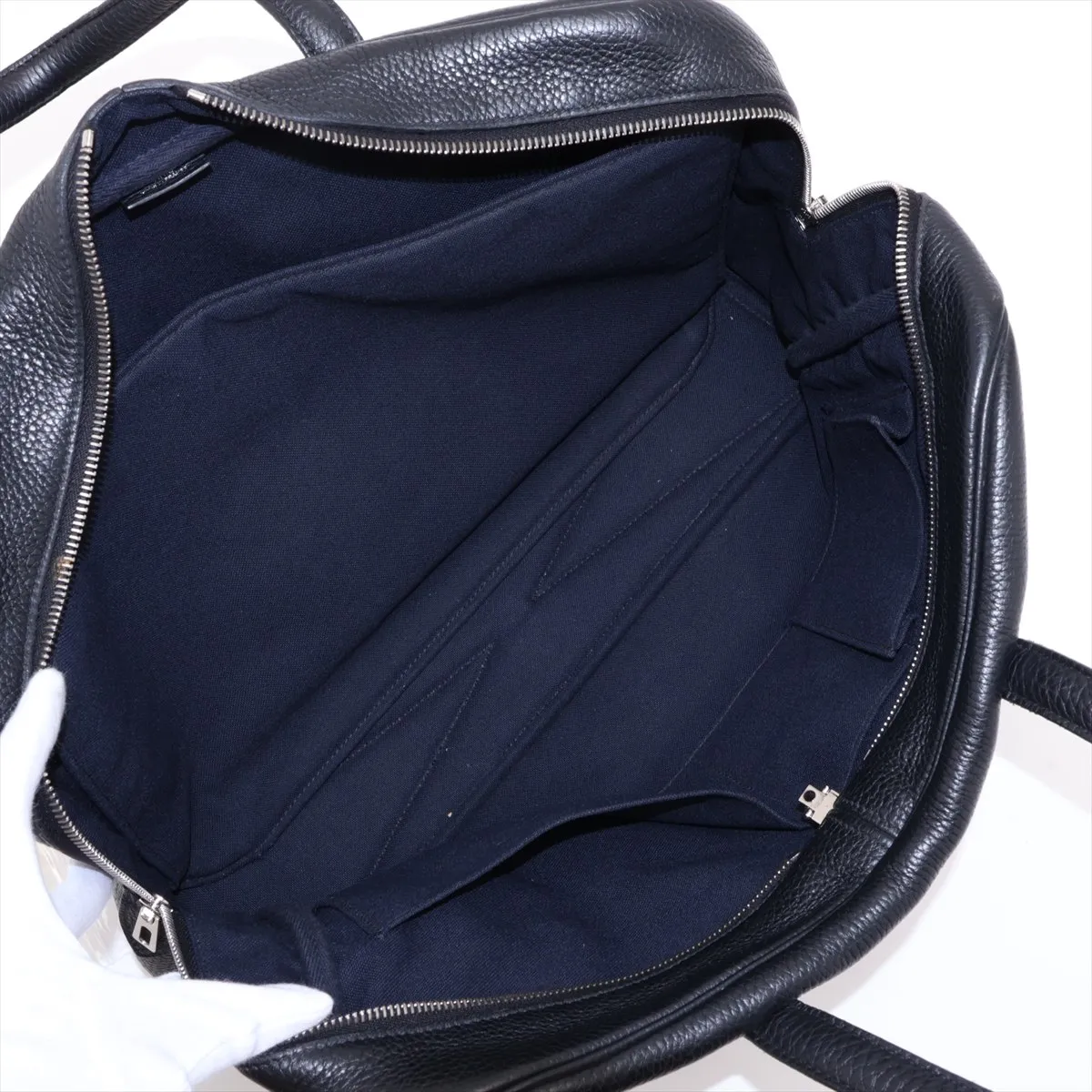 Victoria 40, Taurillon Clemence leather, black, silver hardware, C: 2018 — view 7