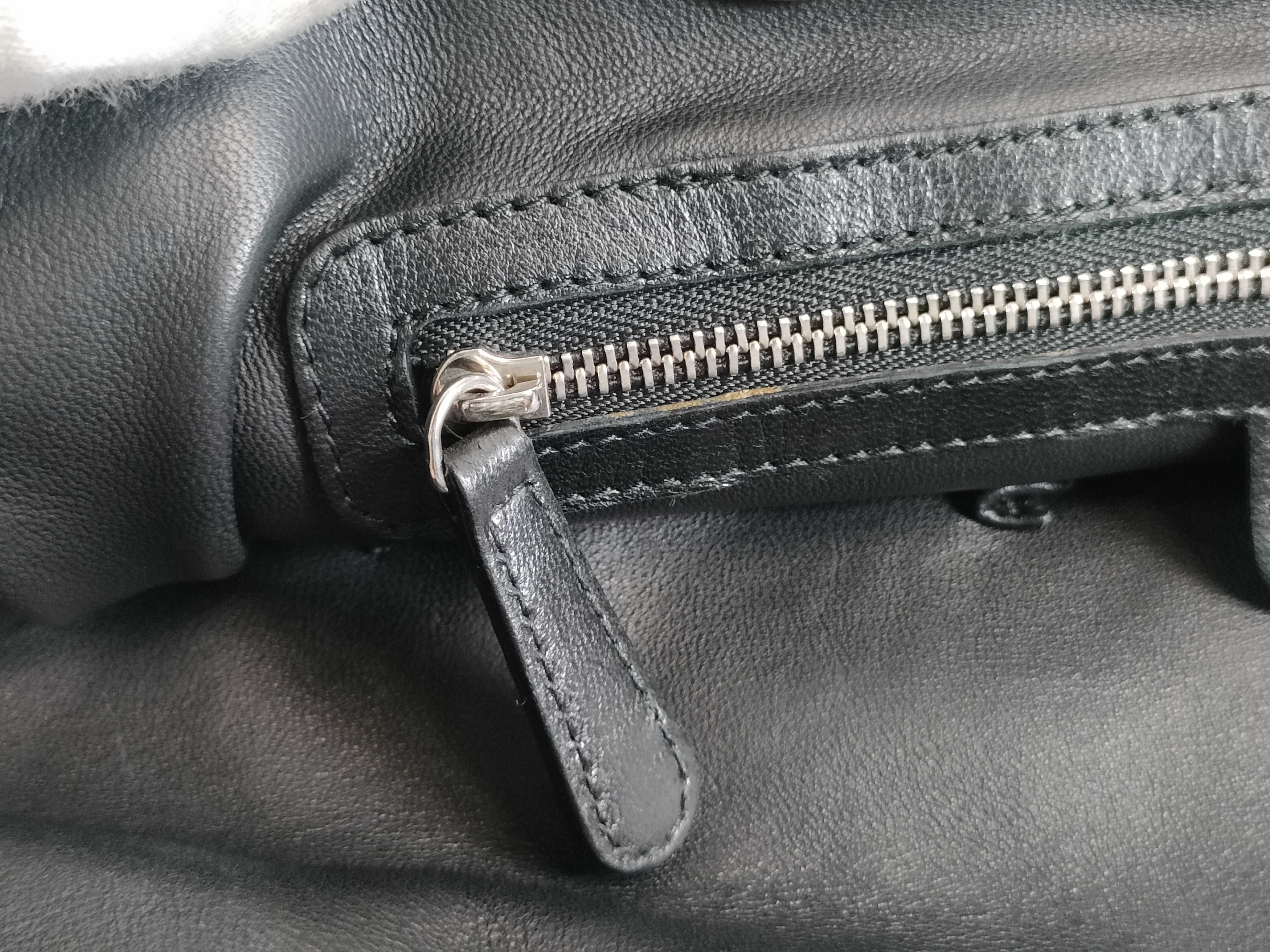 Lady Dior Lambskin Leather Handbag Vintage Tote Bag — view 11