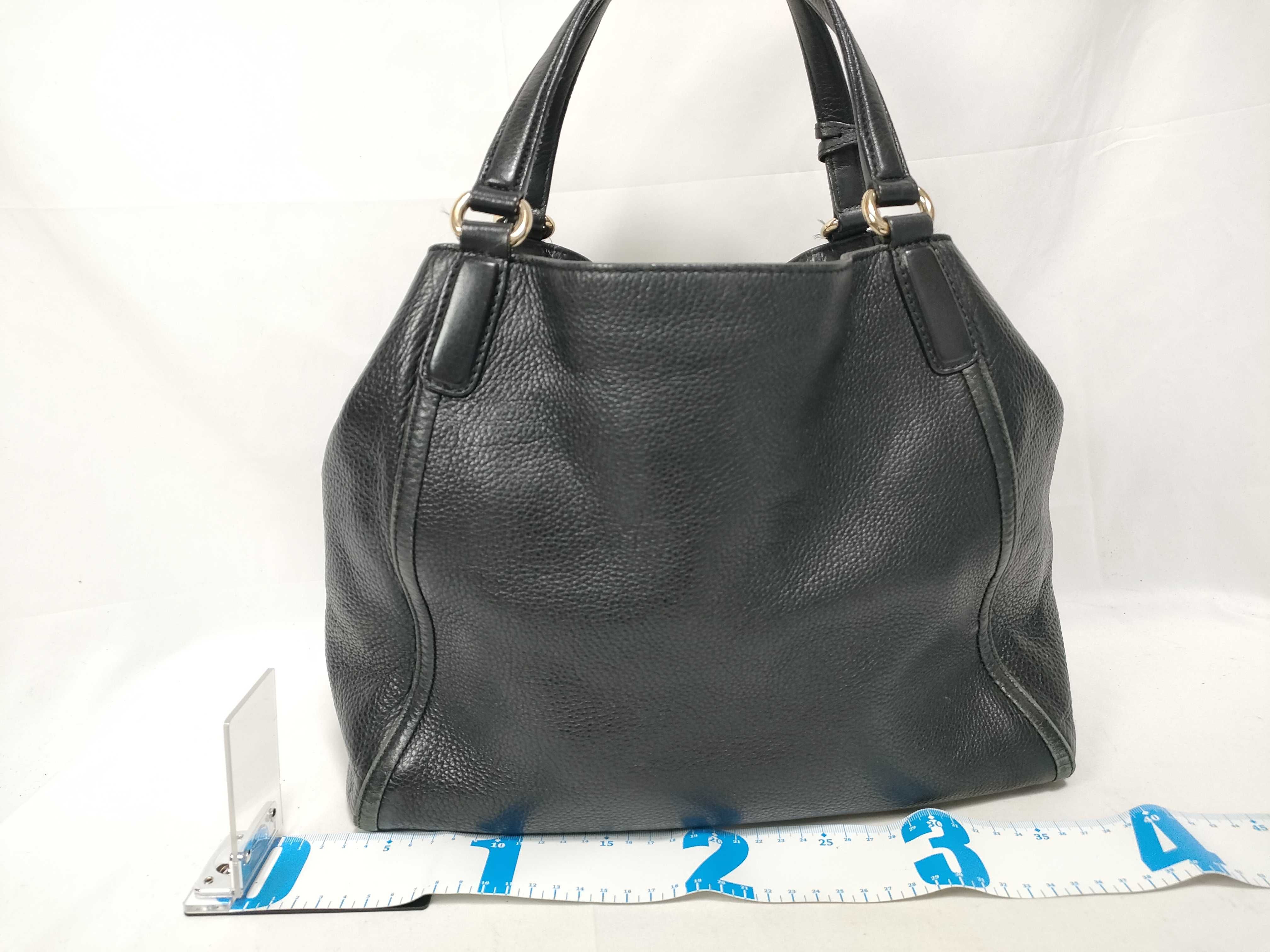 Soho Leather Tote Bag, Black, 282309 (Handbag) — view 2