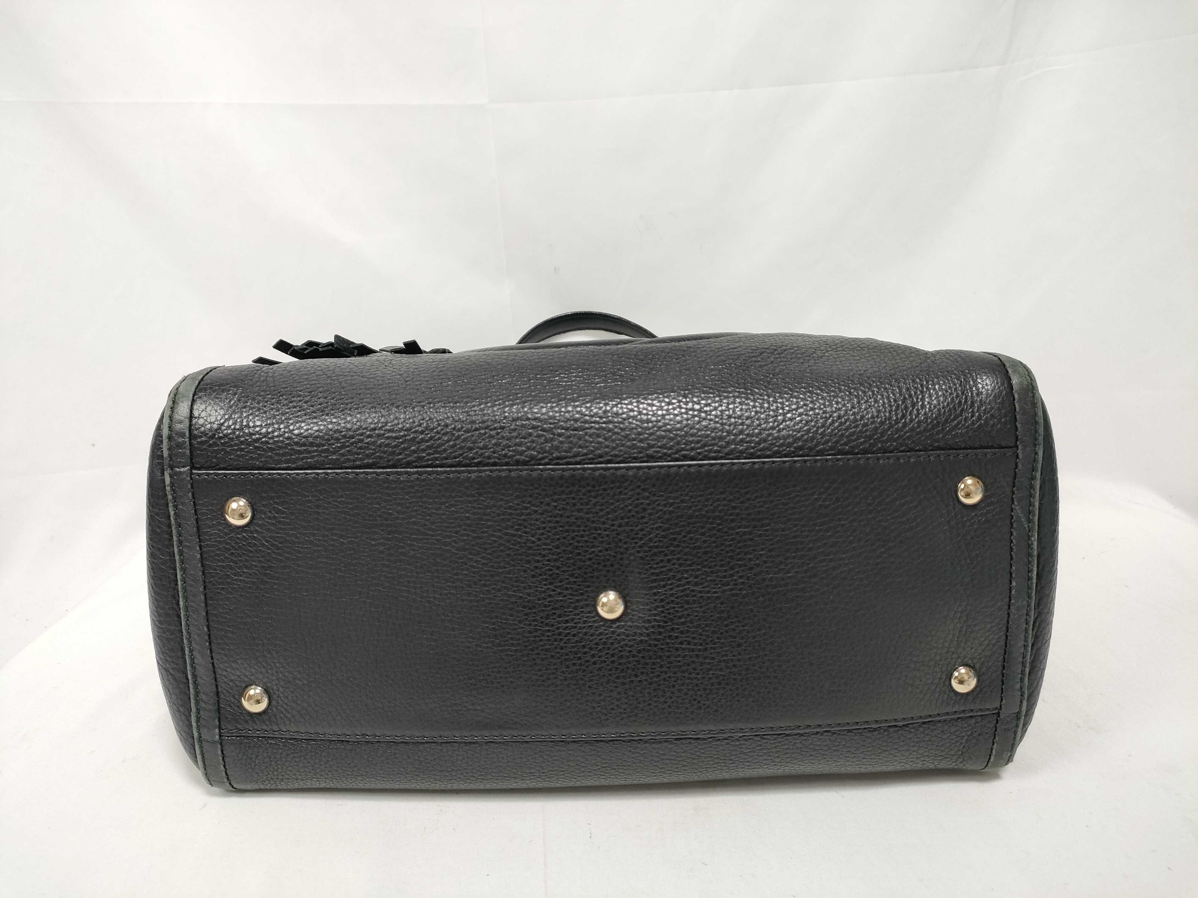 Soho Leather Tote Bag, Black, 282309 (Handbag) — view 3