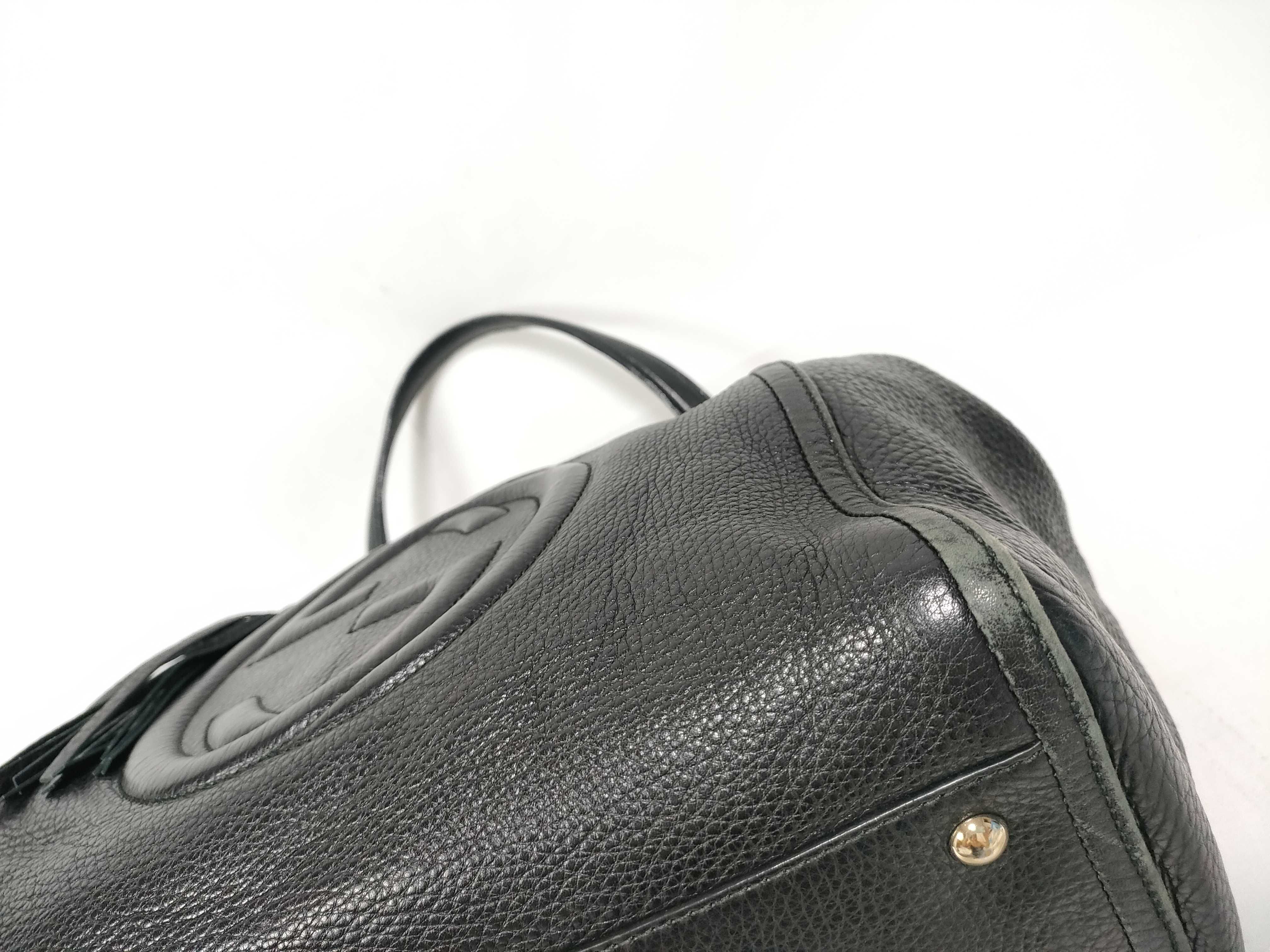 Soho Leather Tote Bag, Black, 282309 (Handbag) — view 4