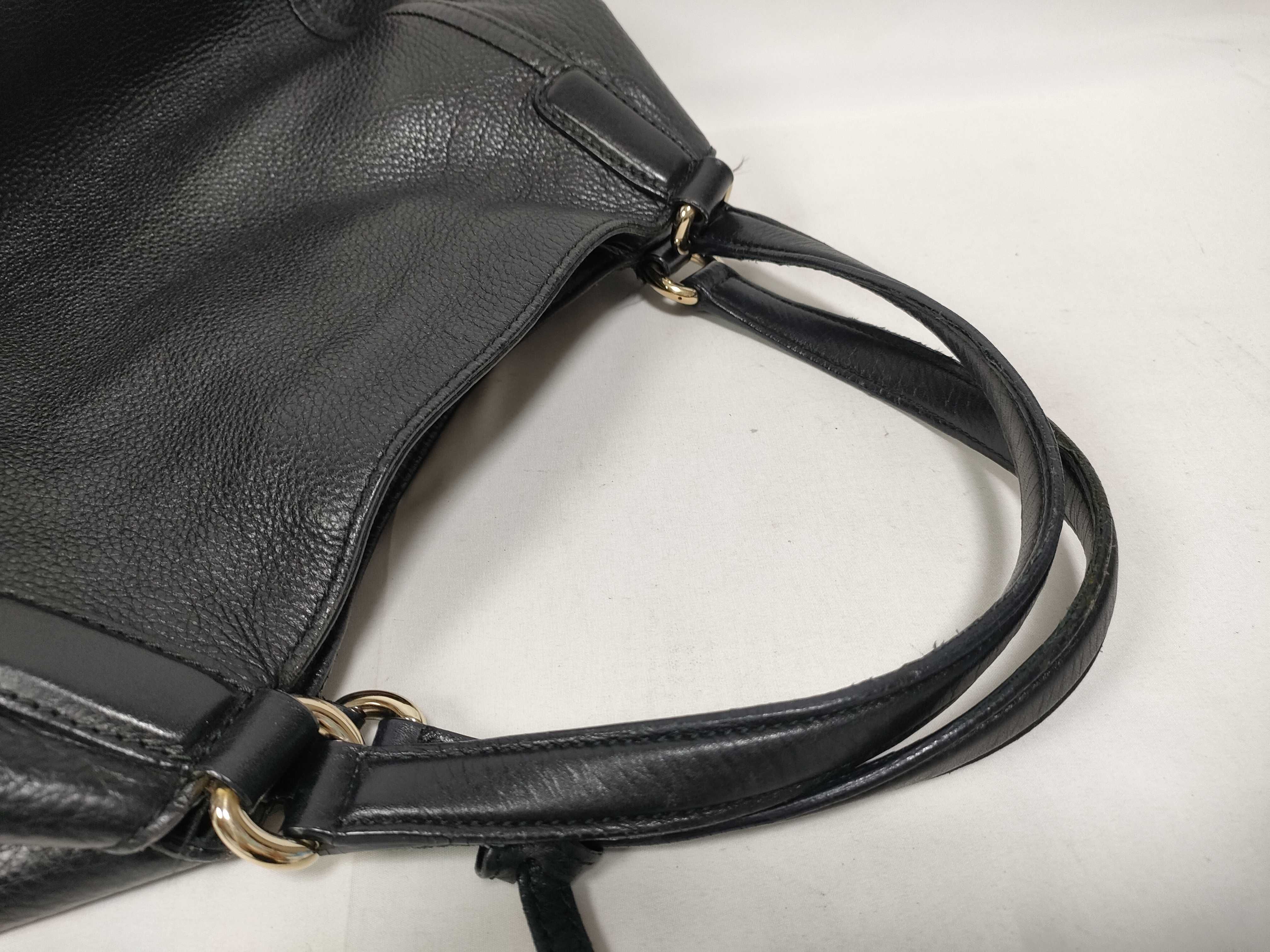 Soho Leather Tote Bag, Black, 282309 (Handbag) — view 7