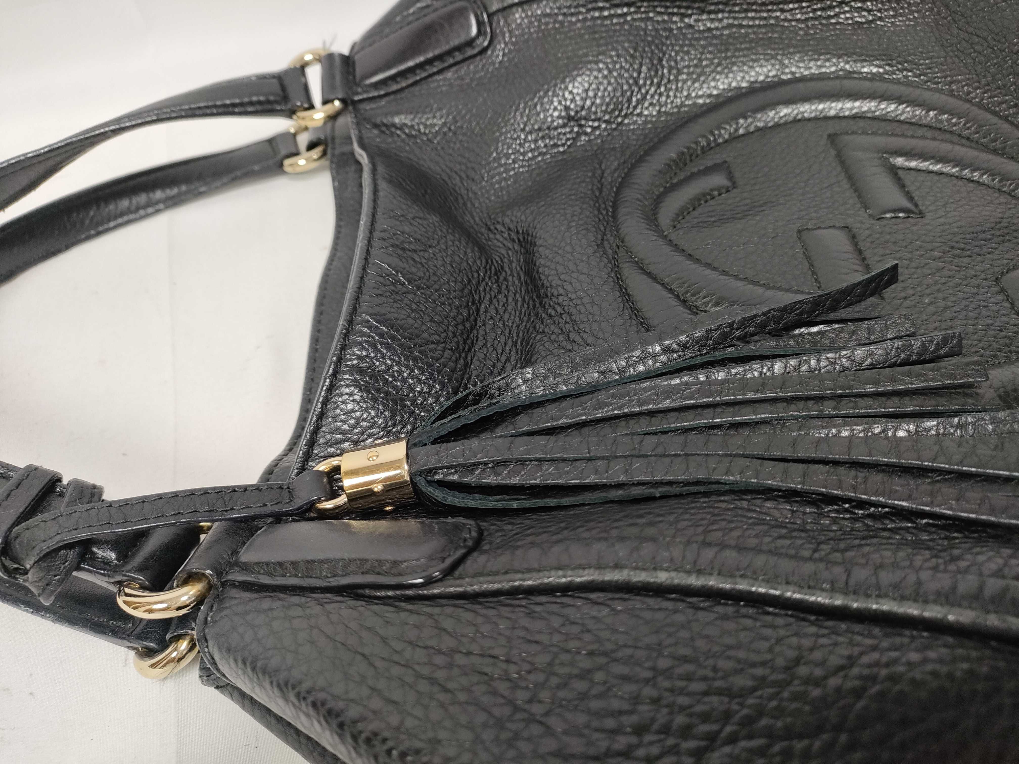 Soho Leather Tote Bag, Black, 282309 (Handbag) — view 10