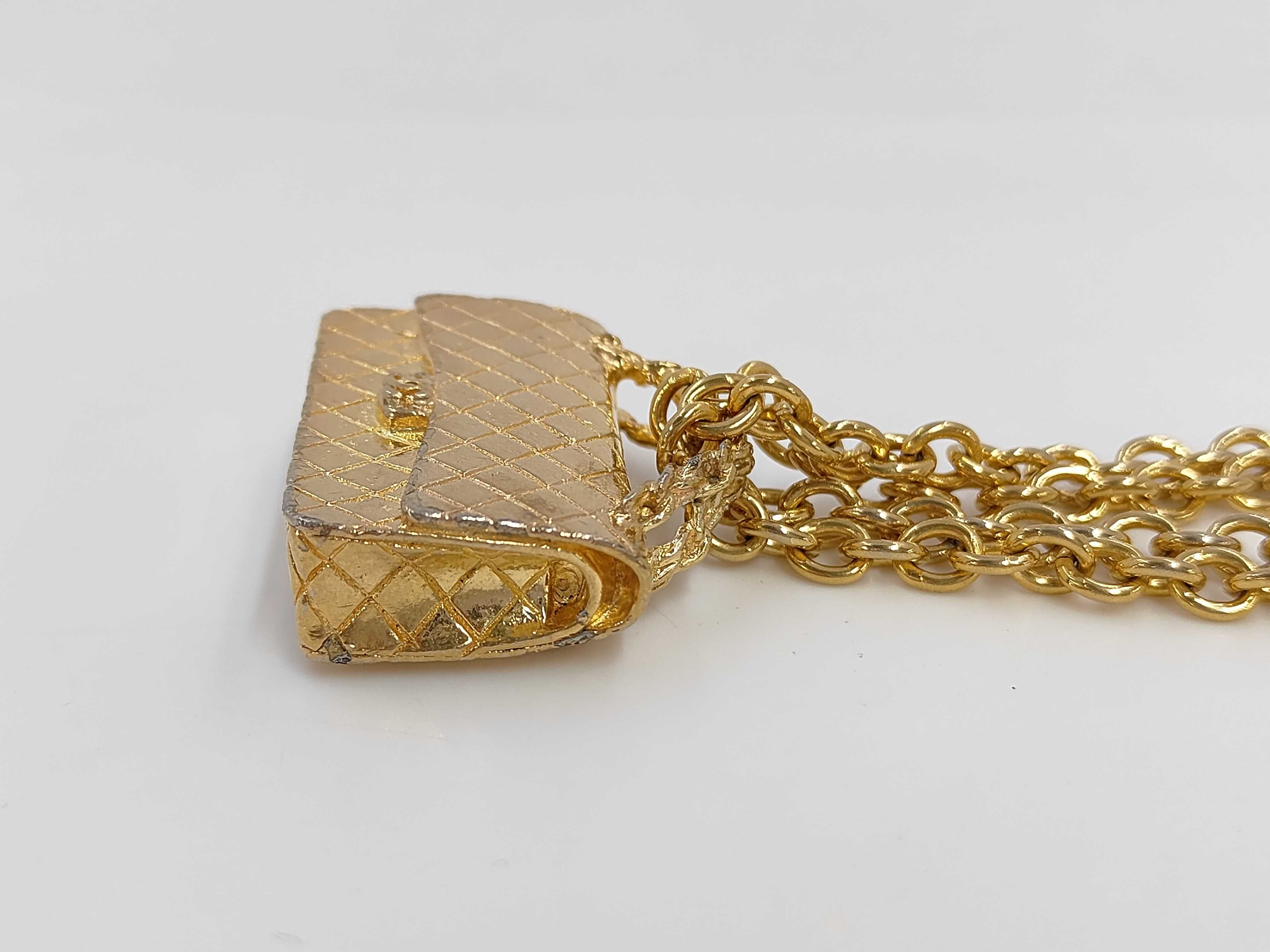 Matelassé bag necklace — view 2
