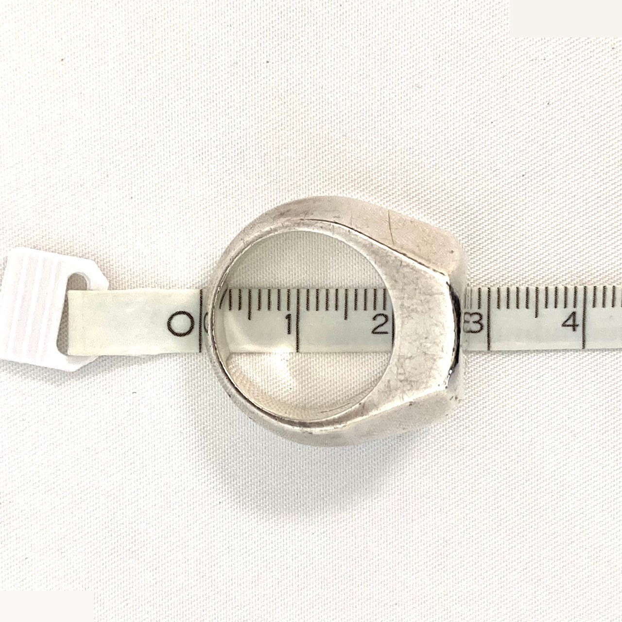 Hexagonal signet ring 925/27.3g #17.5 — view 2
