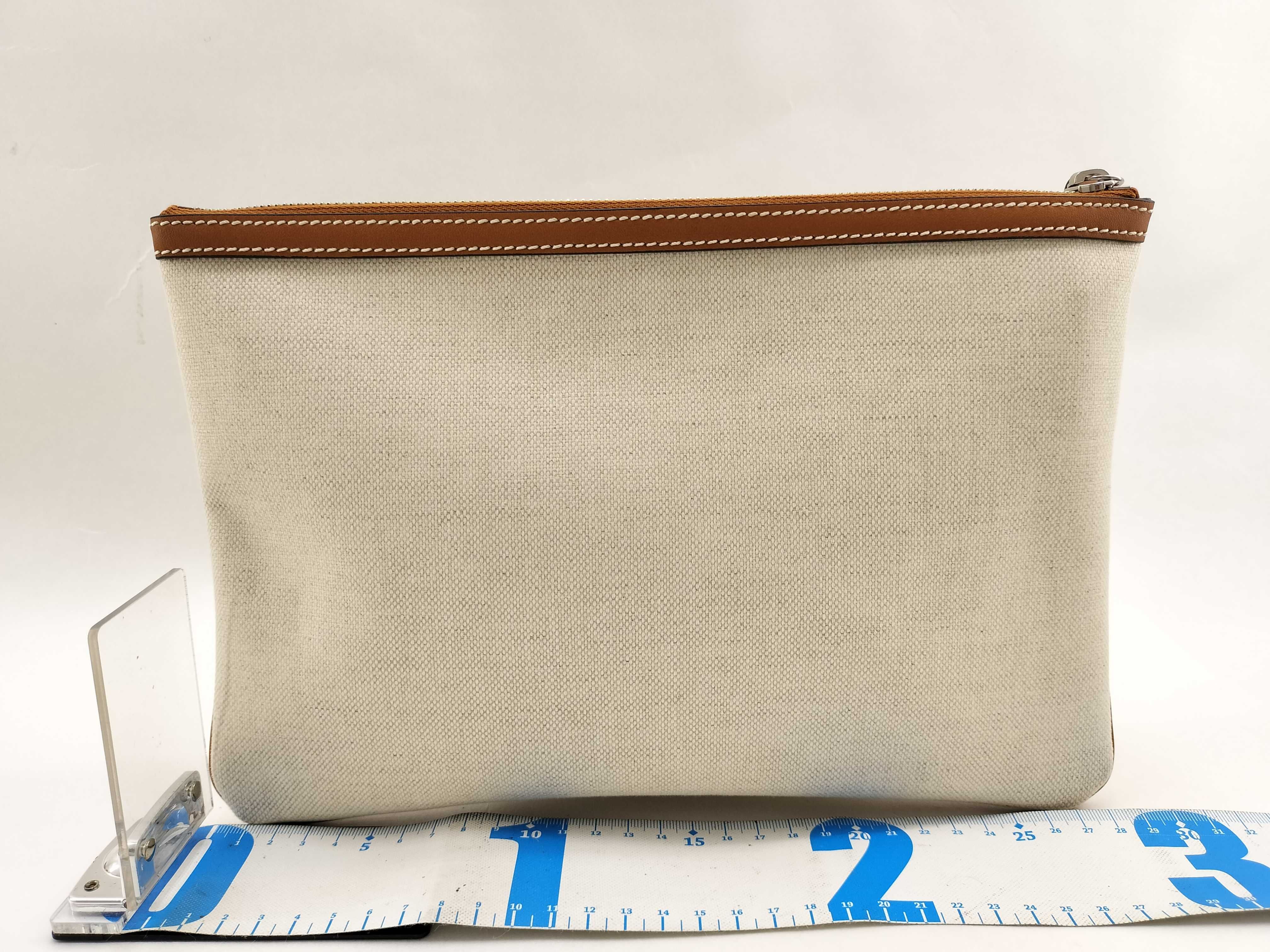 logo print clutch bag, silver hardware, 777165 clutch bag — view 2