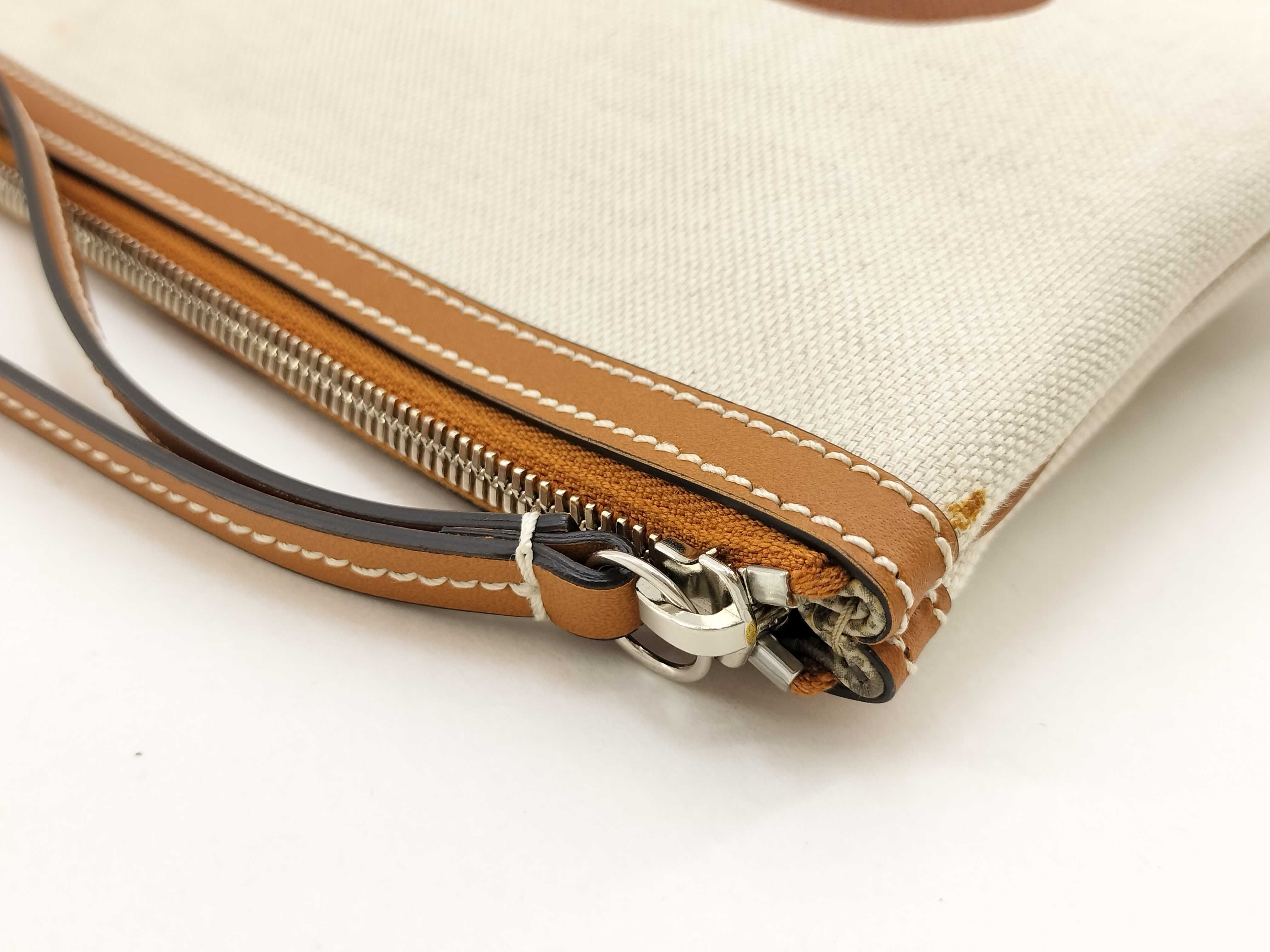 logo print clutch bag, silver hardware, 777165 clutch bag — view 9