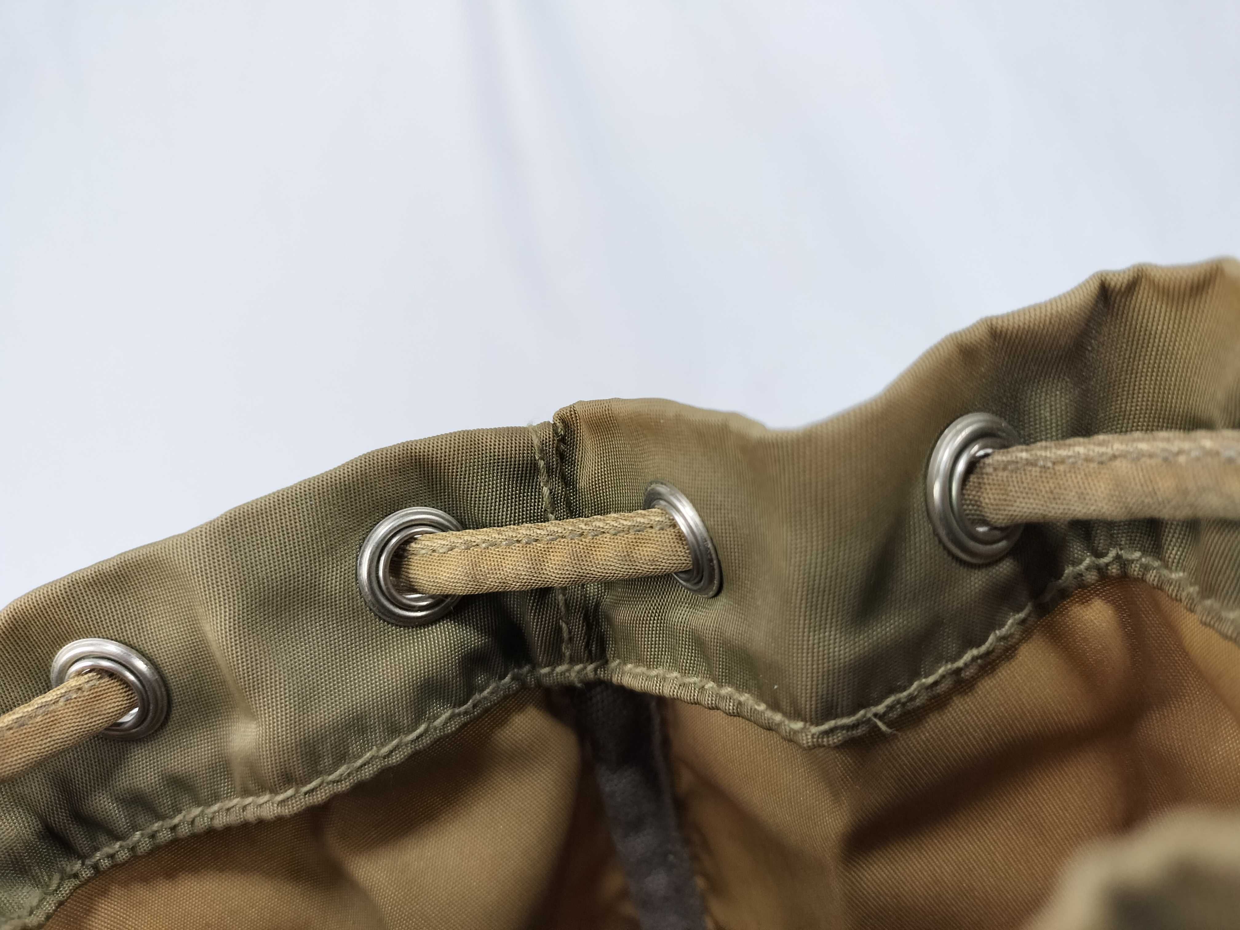 nylon drawstring pouch, khaki. — view 5