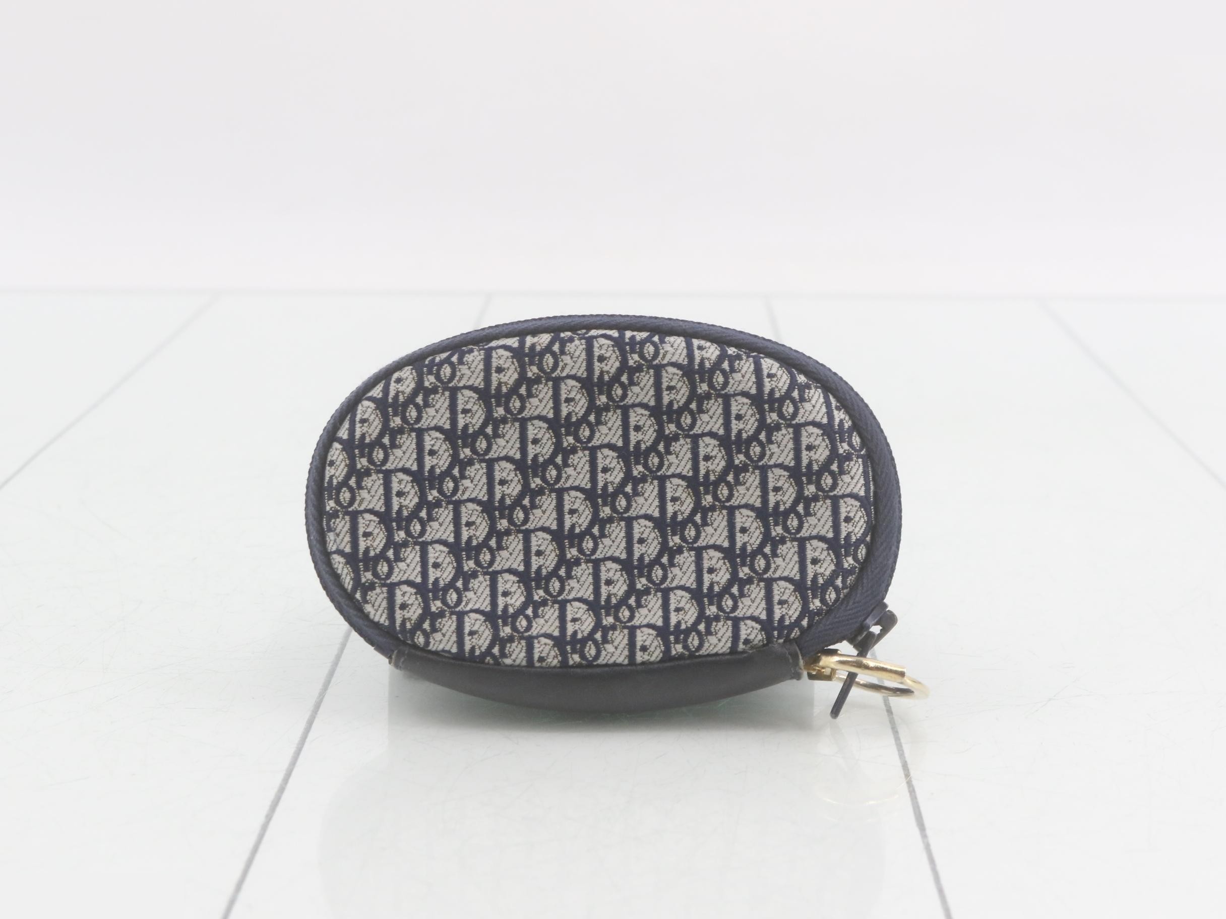 Trotter CD holder, metal fittings, navy coin case — view 2