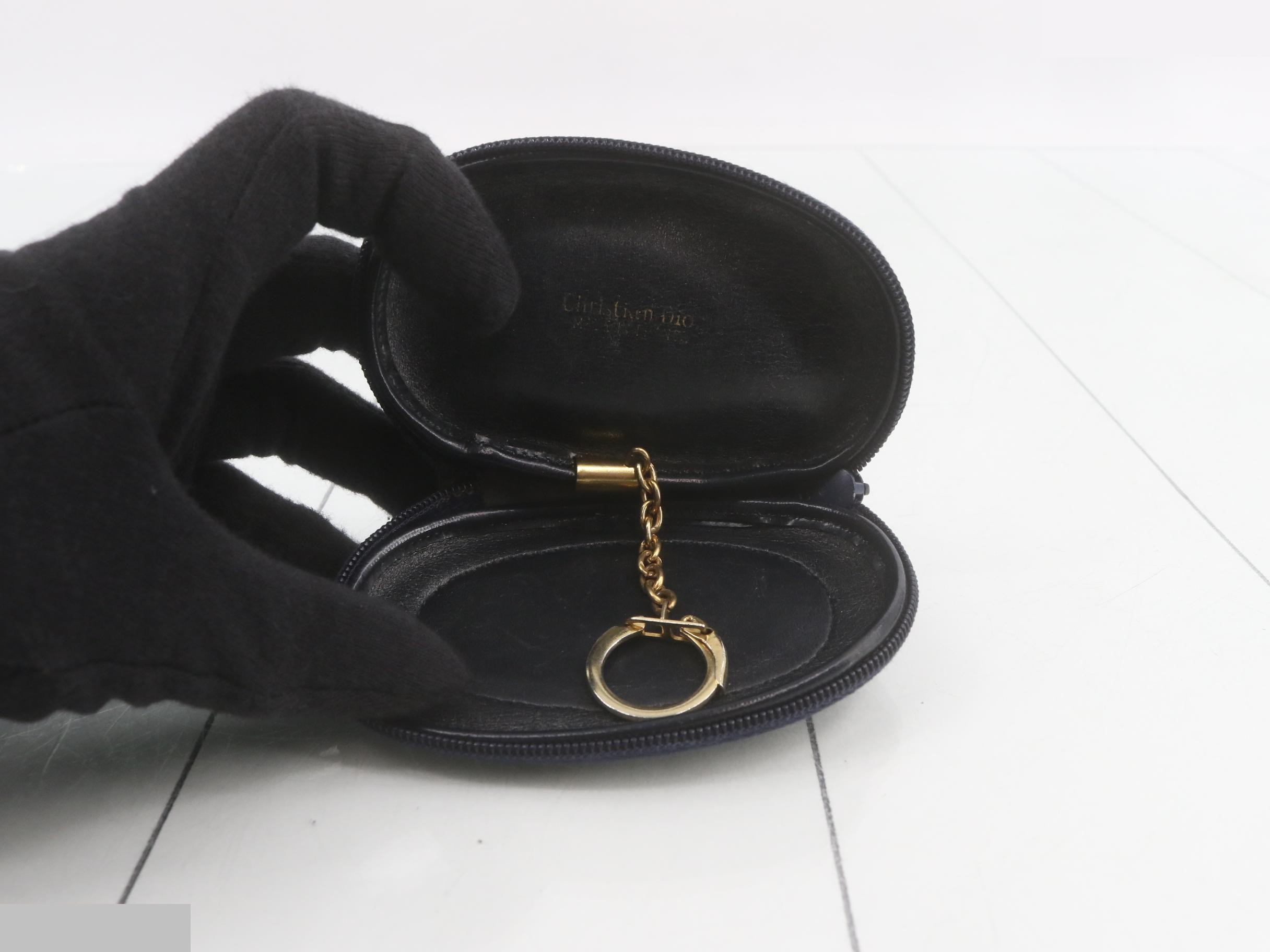 Trotter CD holder, metal fittings, navy coin case — view 4