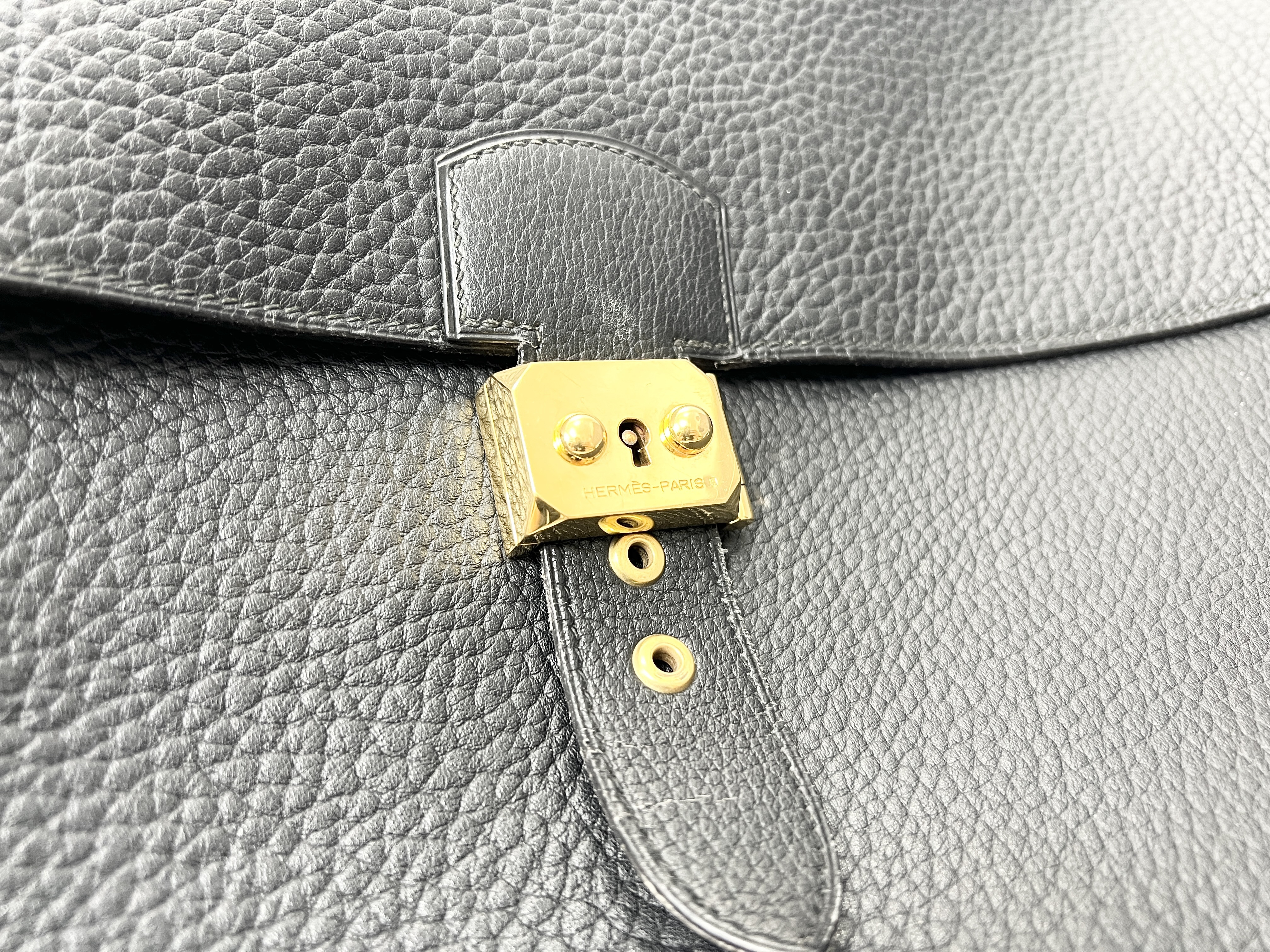 Sac à Dépêches 41 ( T stamp) GP Fjord Clochette Gold Hardware Leather Handbag Business Bag — view 5