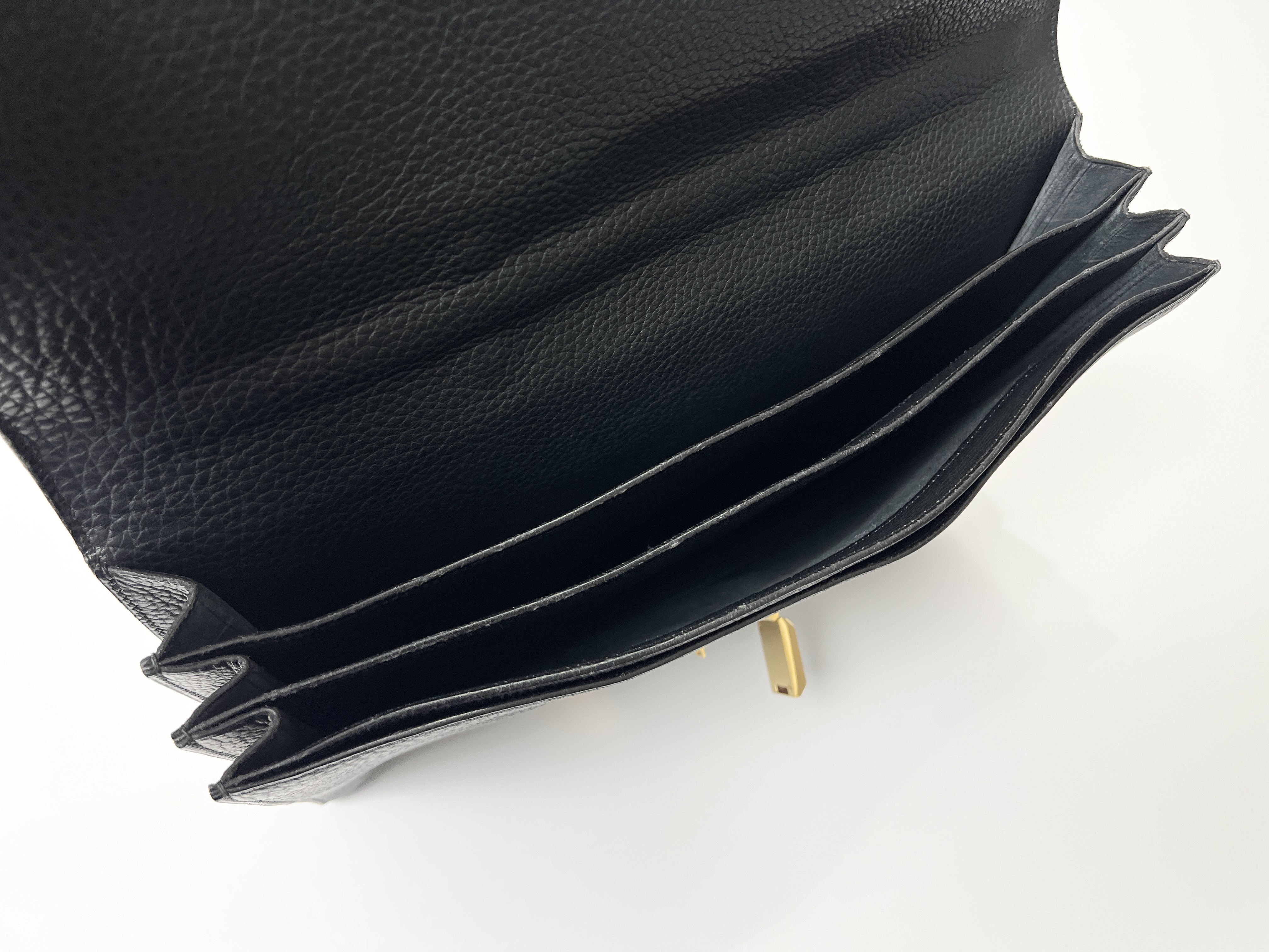 Sac à Dépêches 41 ( T stamp) GP Fjord Clochette Gold Hardware Leather Handbag Business Bag — view 6