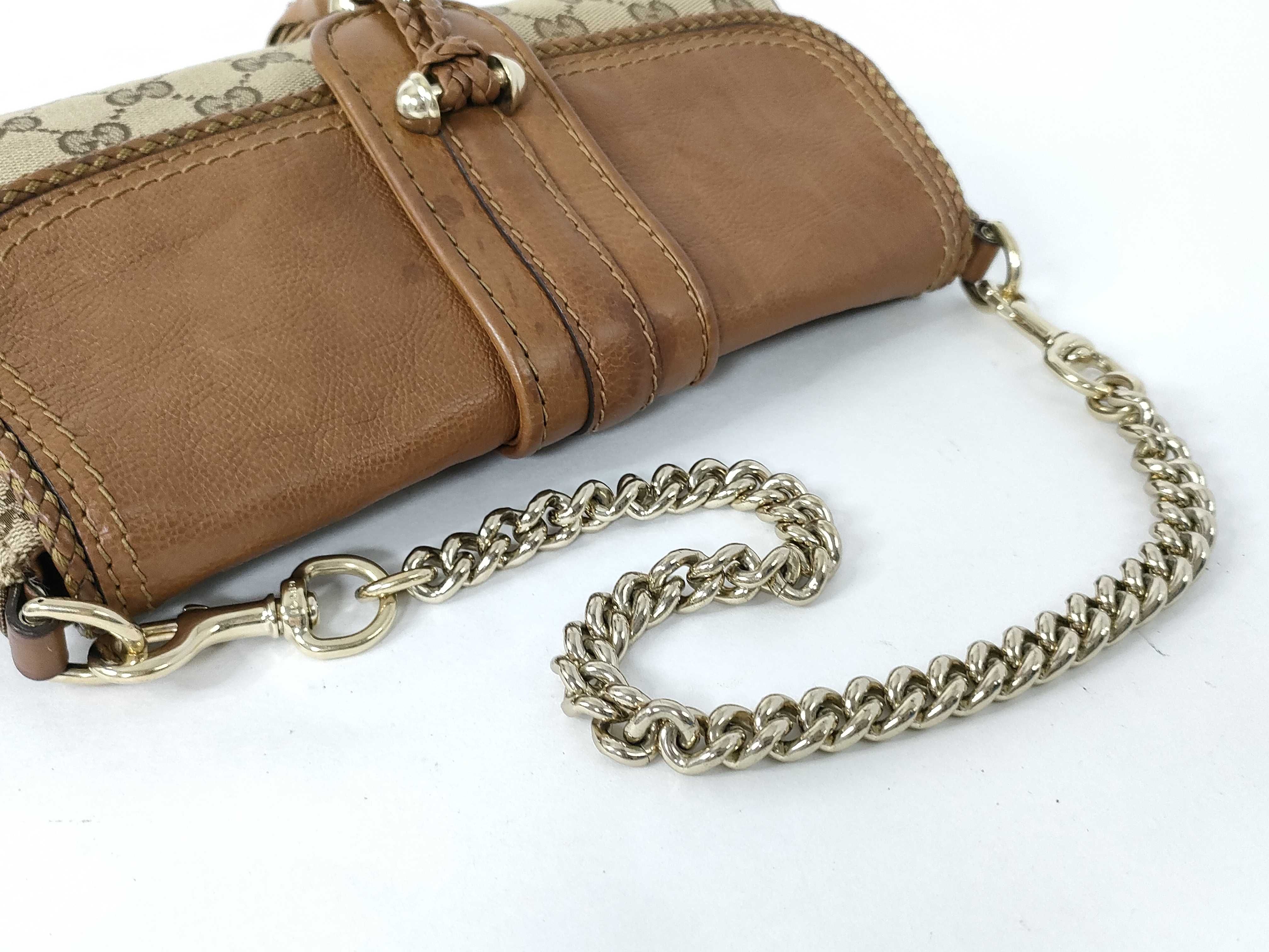 GG Canvas Gucci Shoulder Bag Chain GG Canvas 257032 Handbag — view 3