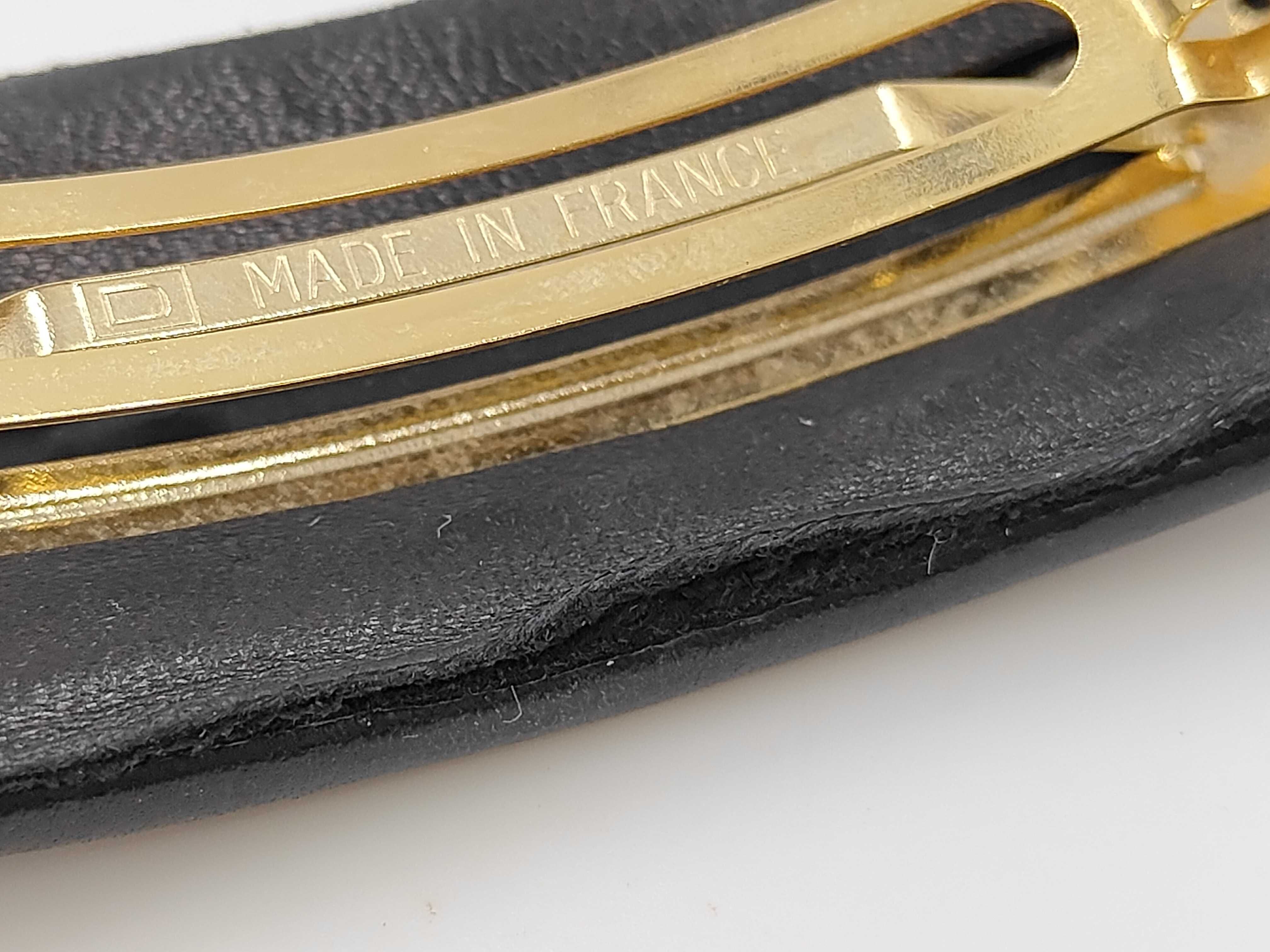 Leather Barrette, Black Hair Accessory — view 6
