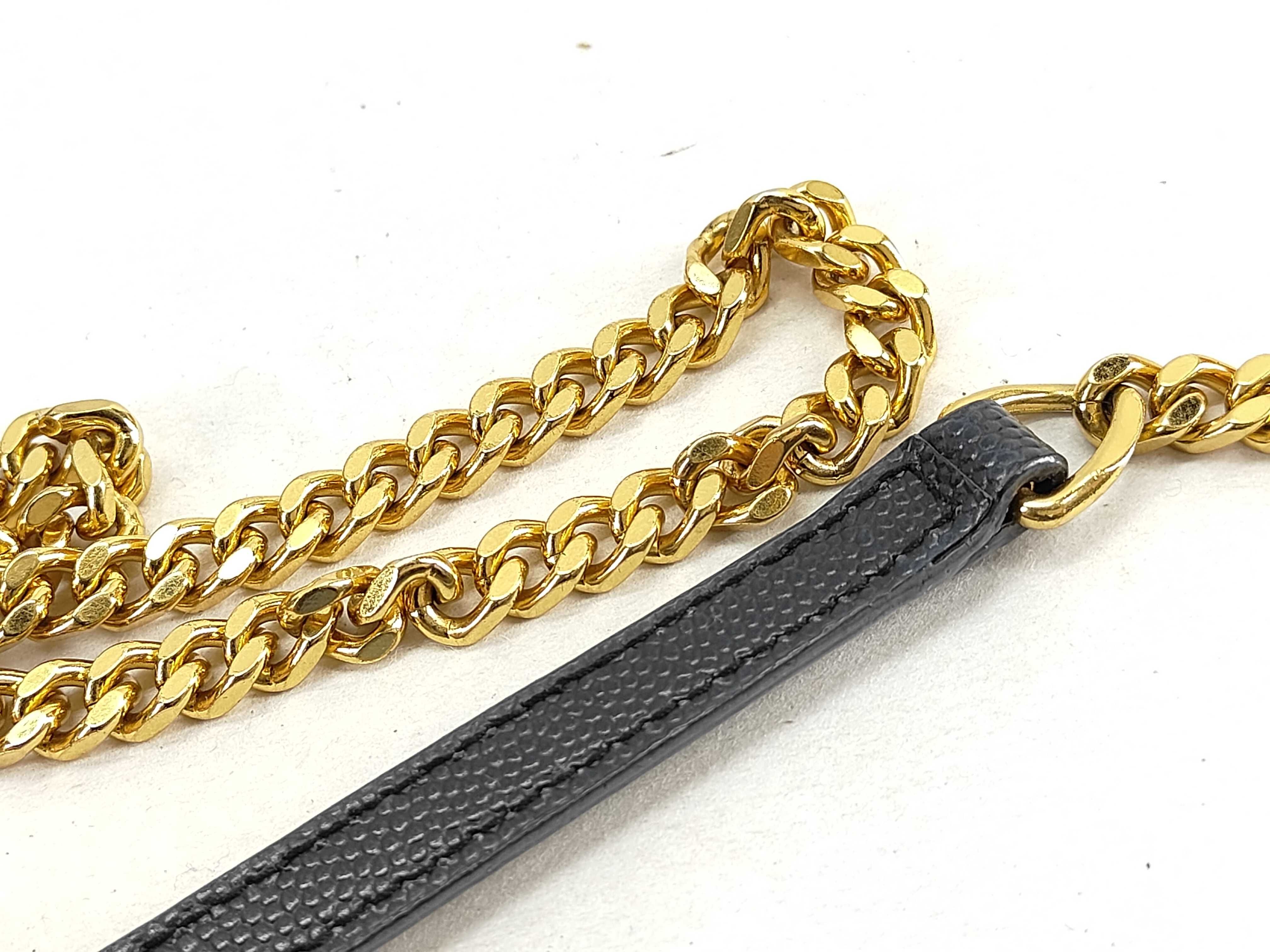 TH-YSL 393953 Cassandre Leather Black GHW Wallet On Chain - Grade B Shoulder Bag — view 4