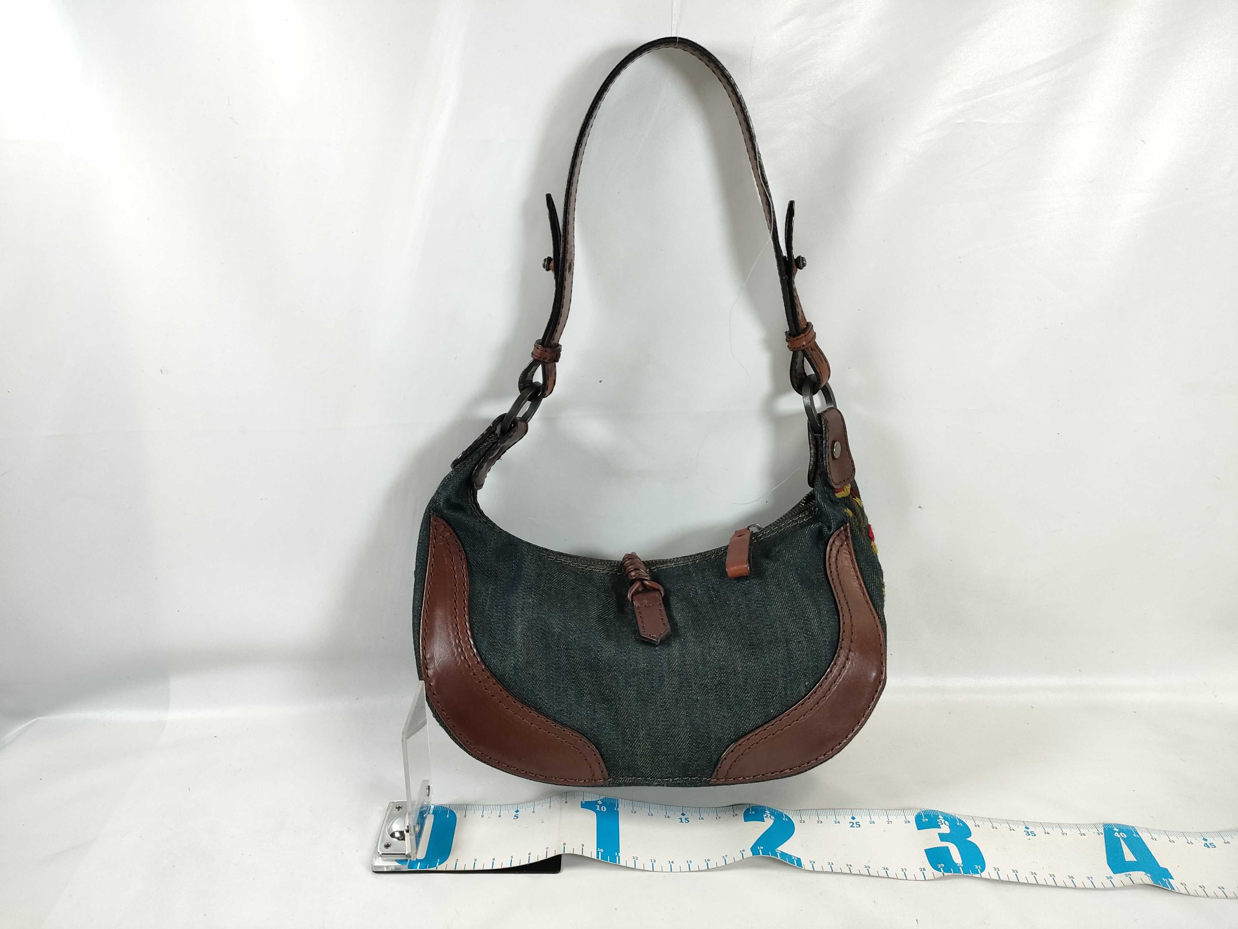Calavani Shoulder Bag, Denim Flower Shoulder Bag — view 2