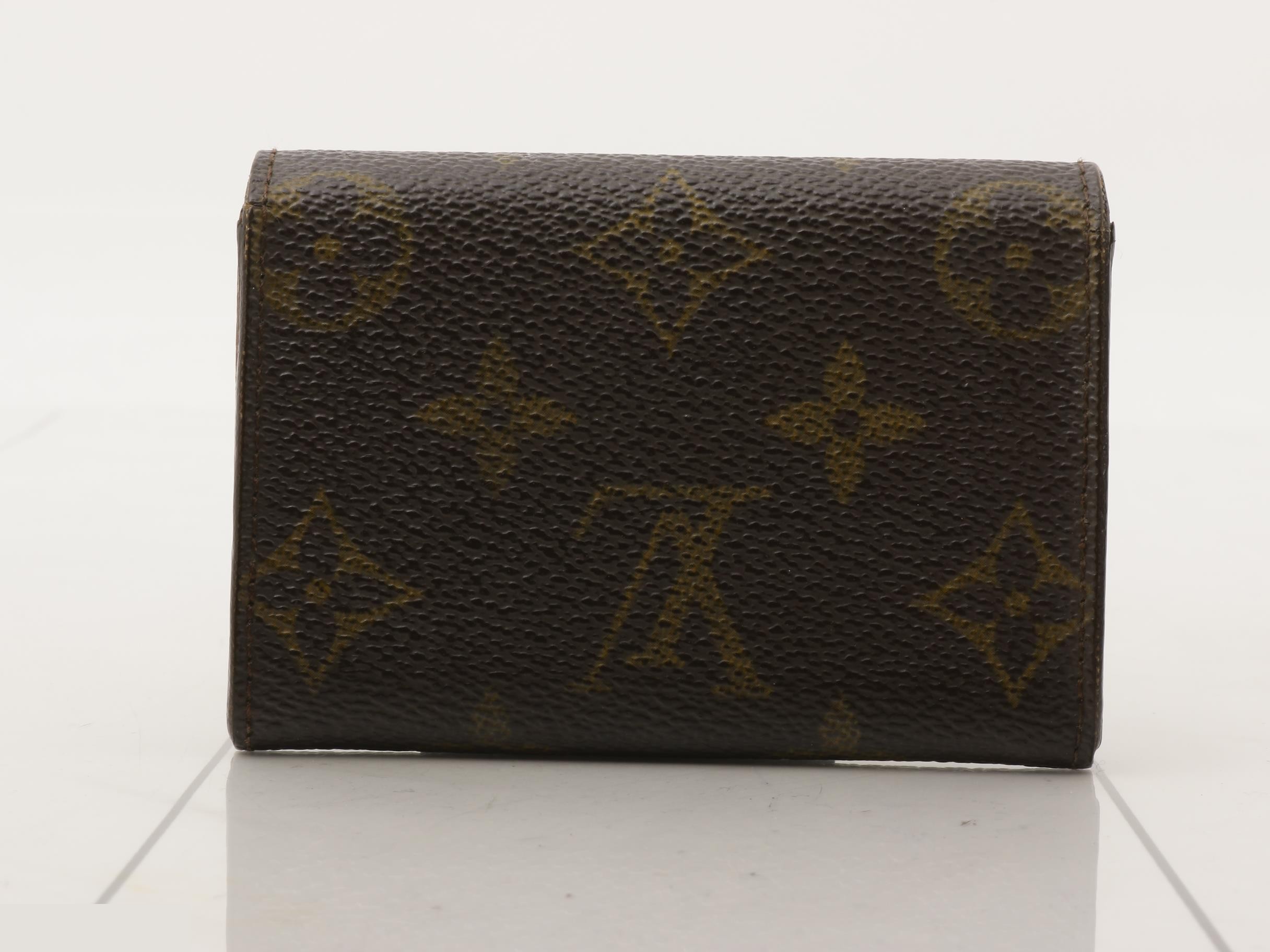 M61930 Louis Vuitton Porte-Monnaie Plat Monogram Coin Case Wallet — view 2