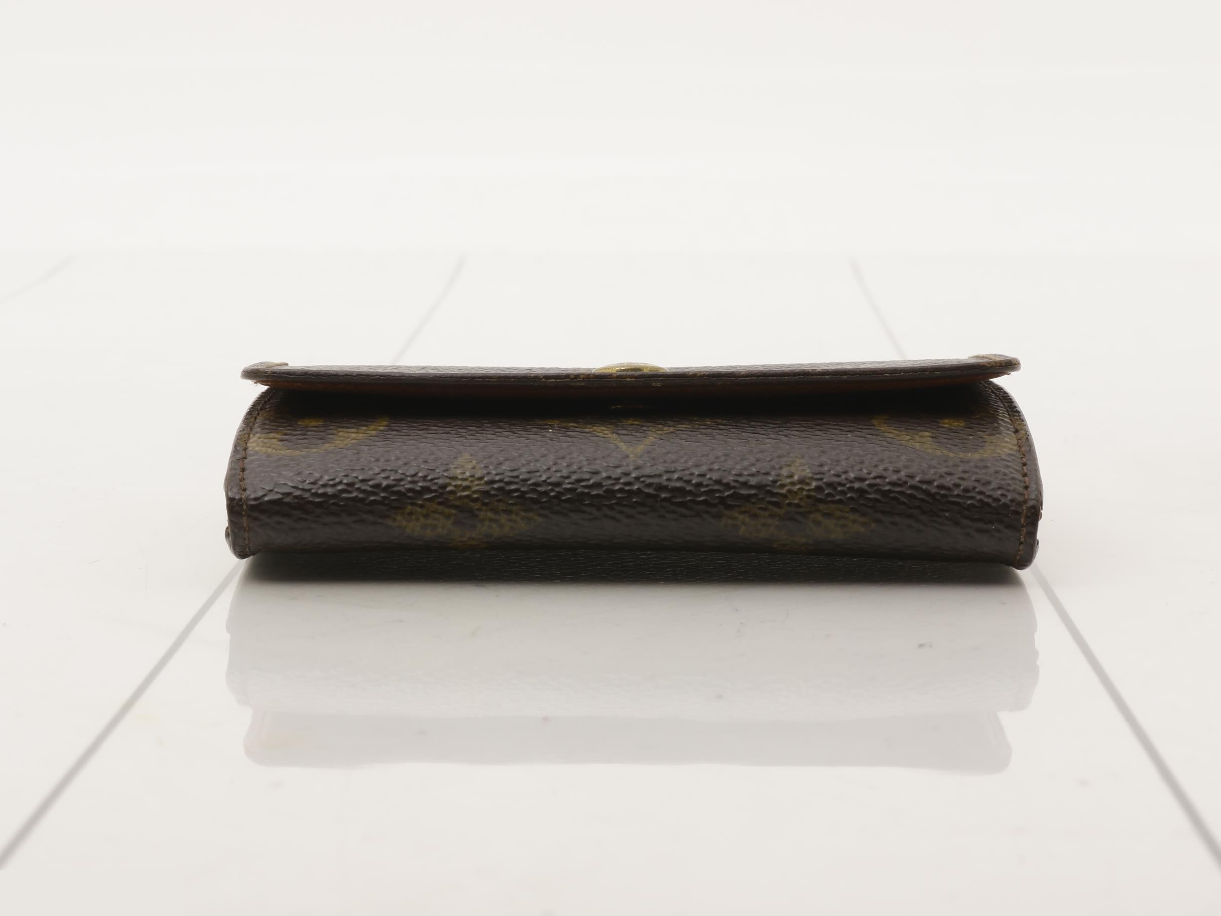 M61930 Louis Vuitton Porte-Monnaie Plat Monogram Coin Case Wallet — view 3