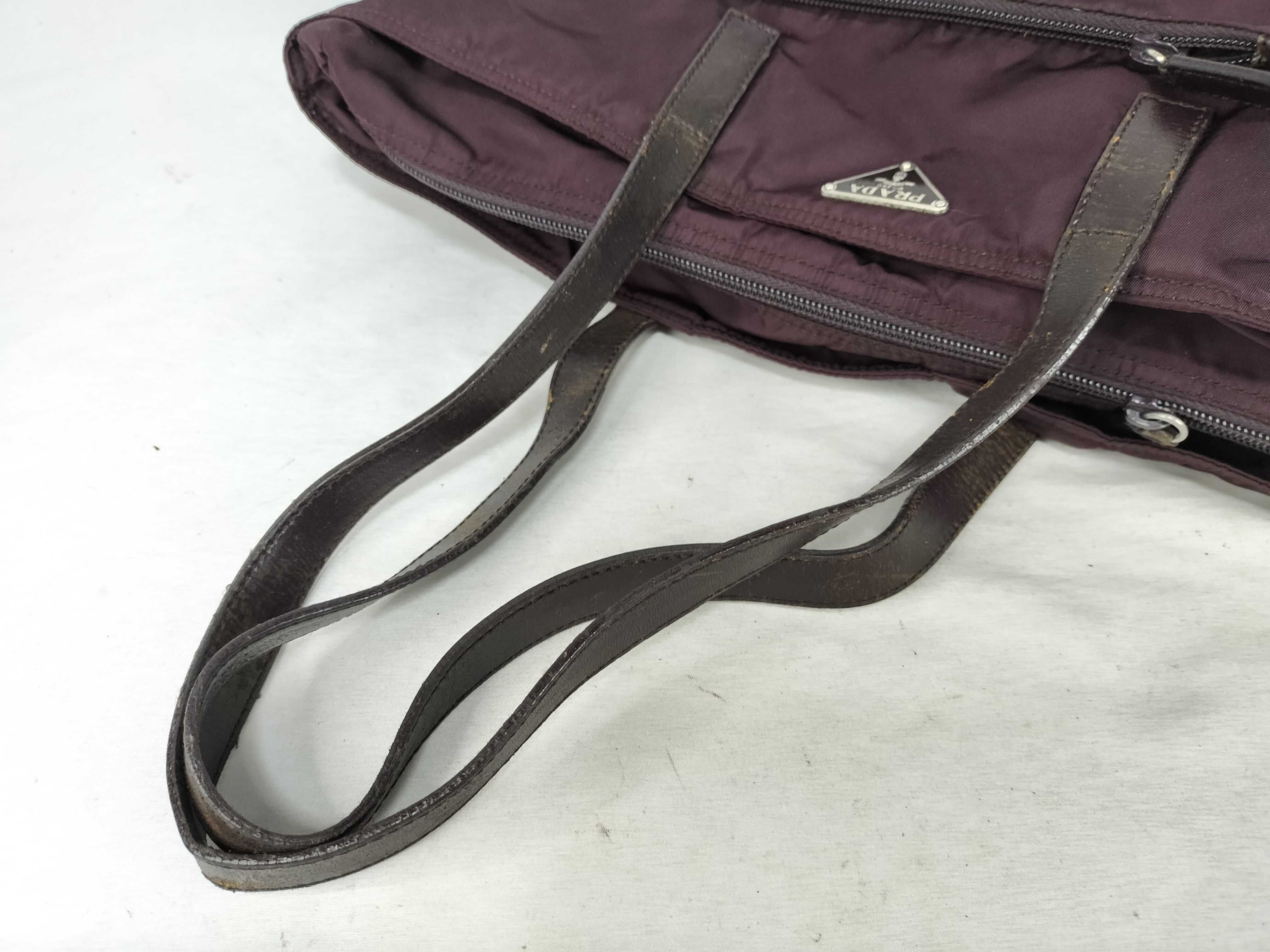 Nylon Prada Handbag Bordeaux Shoulder Bag — view 3