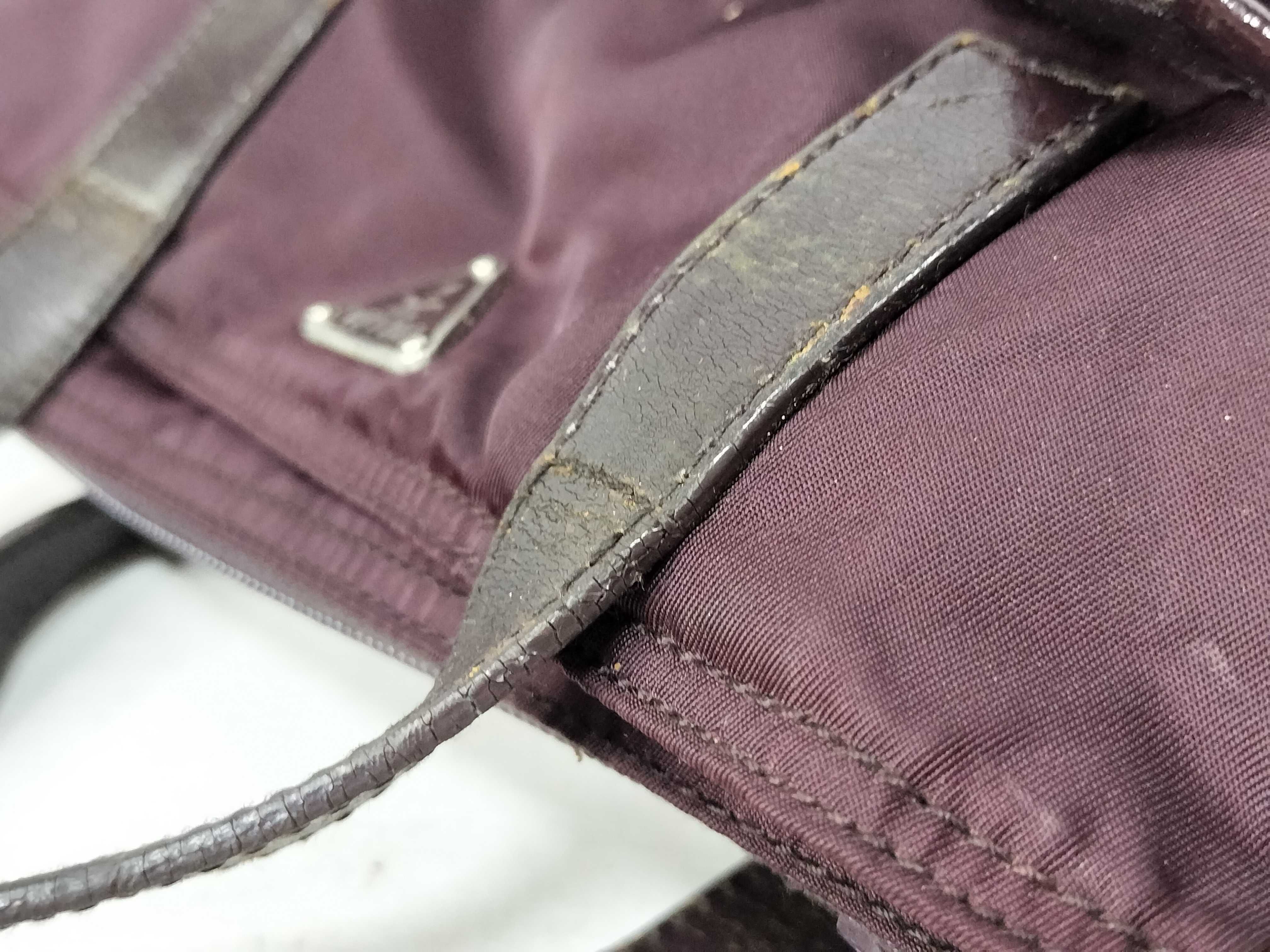 Nylon Prada Handbag Bordeaux Shoulder Bag — view 5