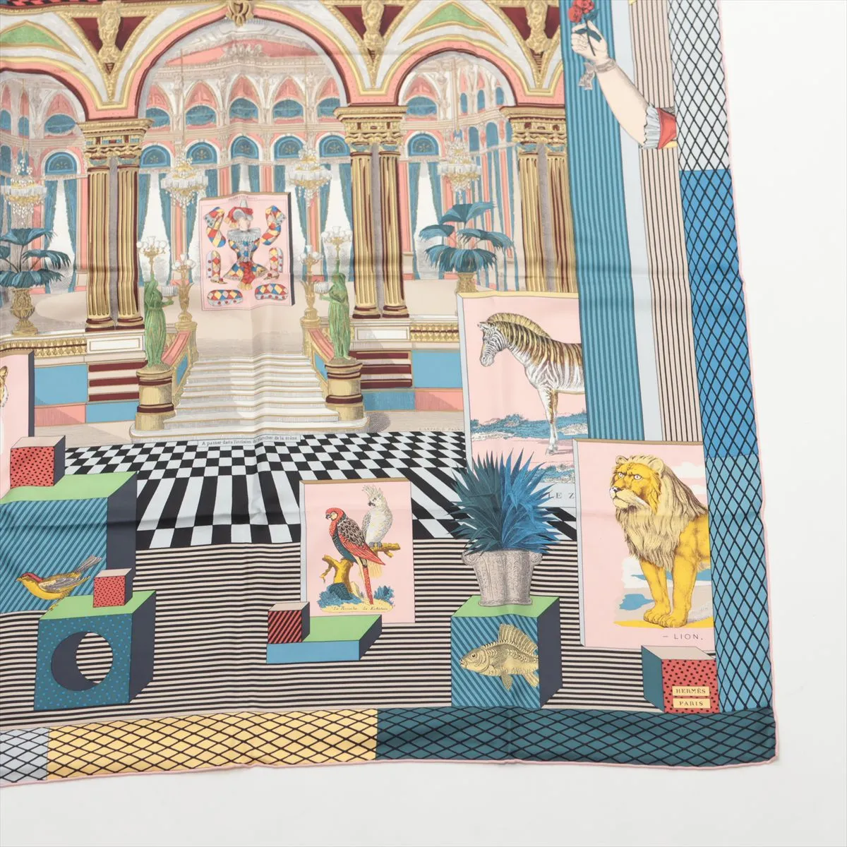 Carre 90 GRAND THE ATRE NOUVEAU scarf, silk, multicolor, strong — view 4