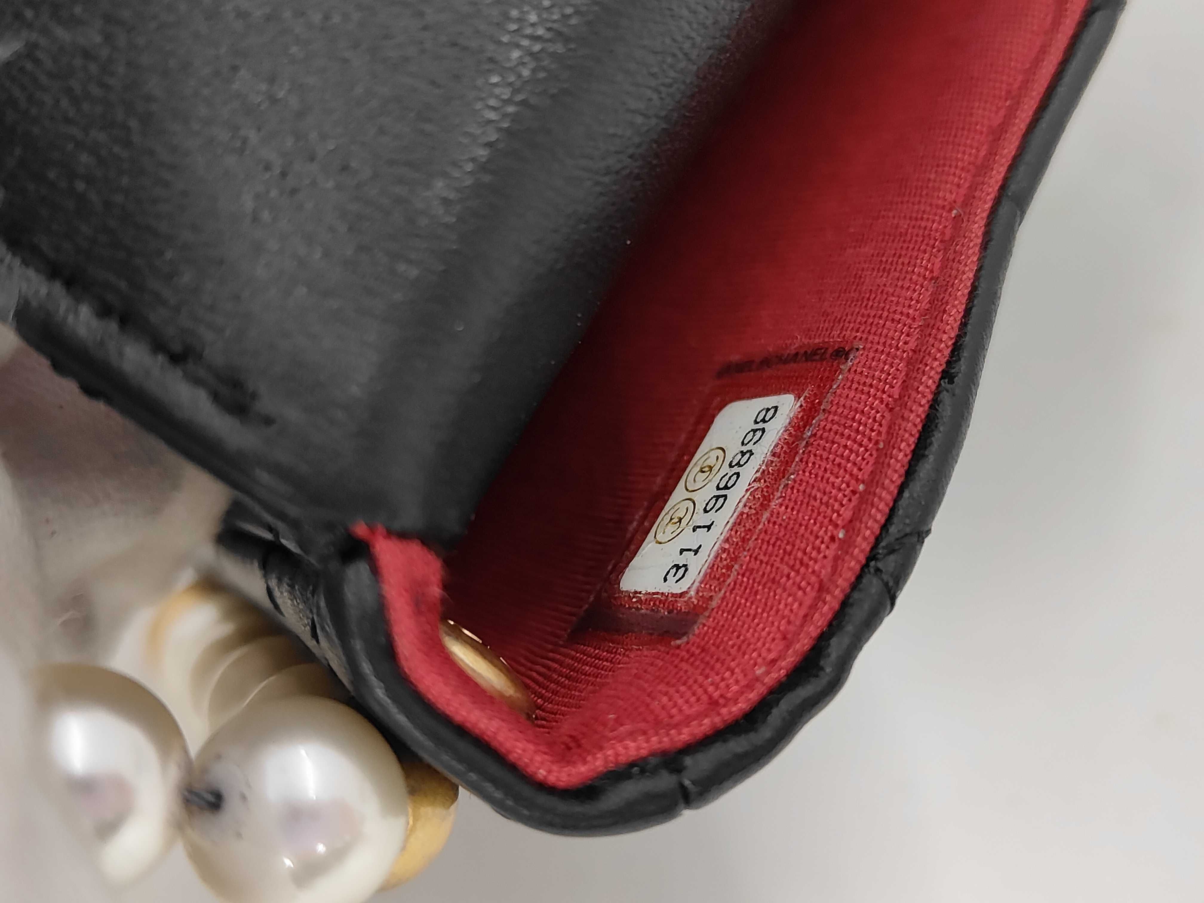 Pearl Matelassé Chain Shoulder Bag — view 11