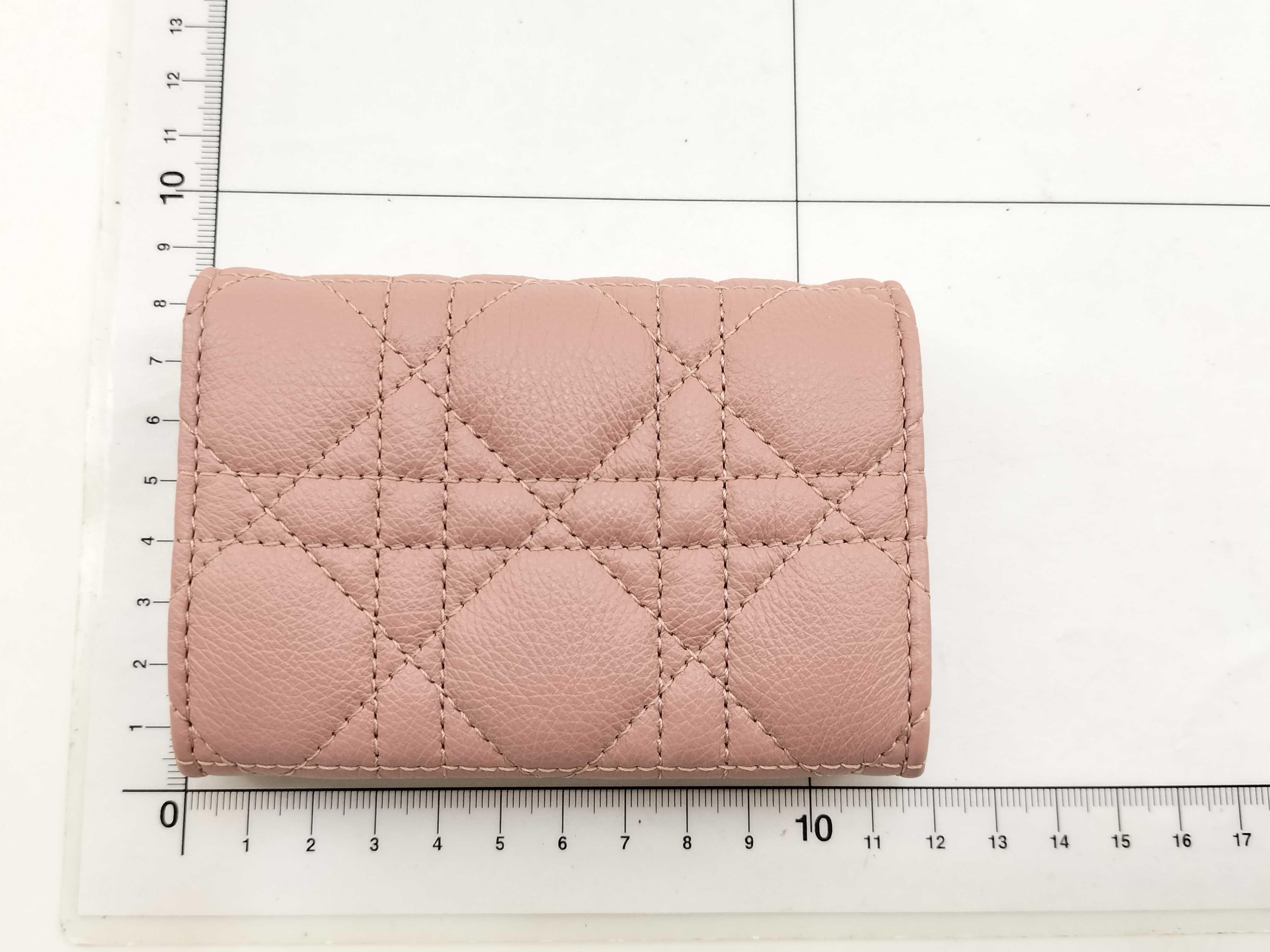 Caro Glycine Wallet, Cannage Pink Coin Purse — view 2