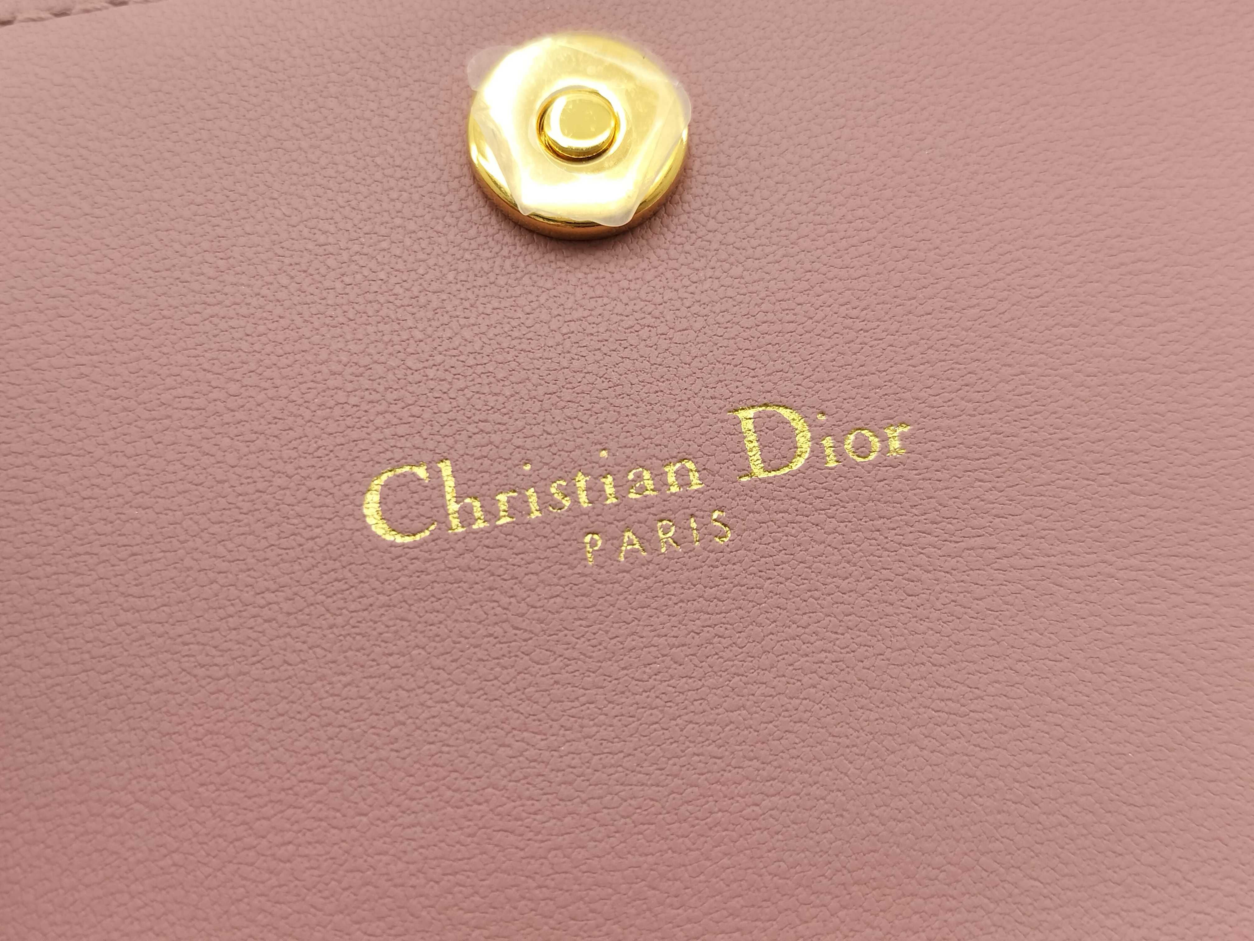 Caro Glycine Wallet, Cannage Pink Coin Purse — view 11
