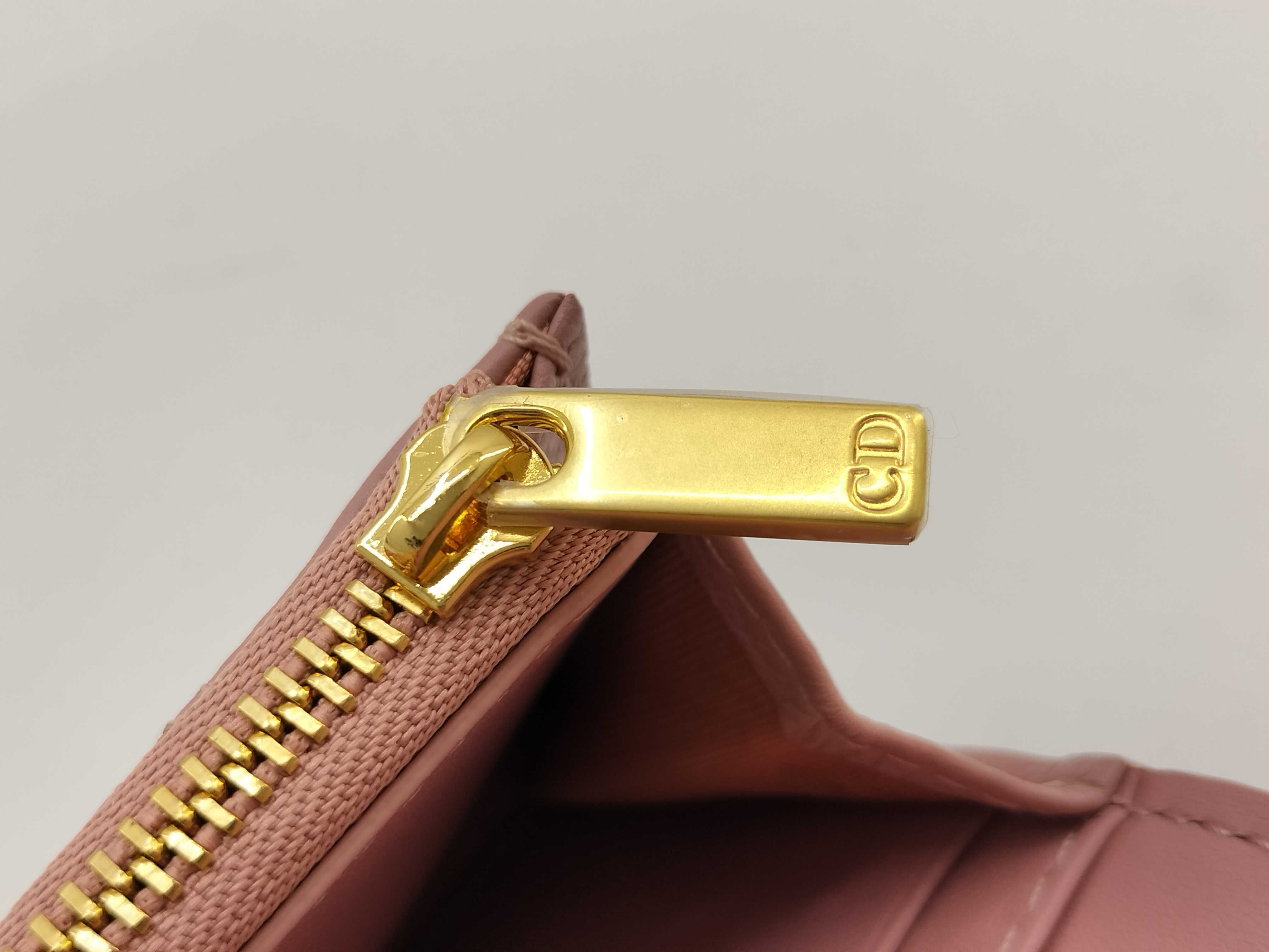 Caro Glycine Wallet, Cannage Pink Coin Purse — view 12