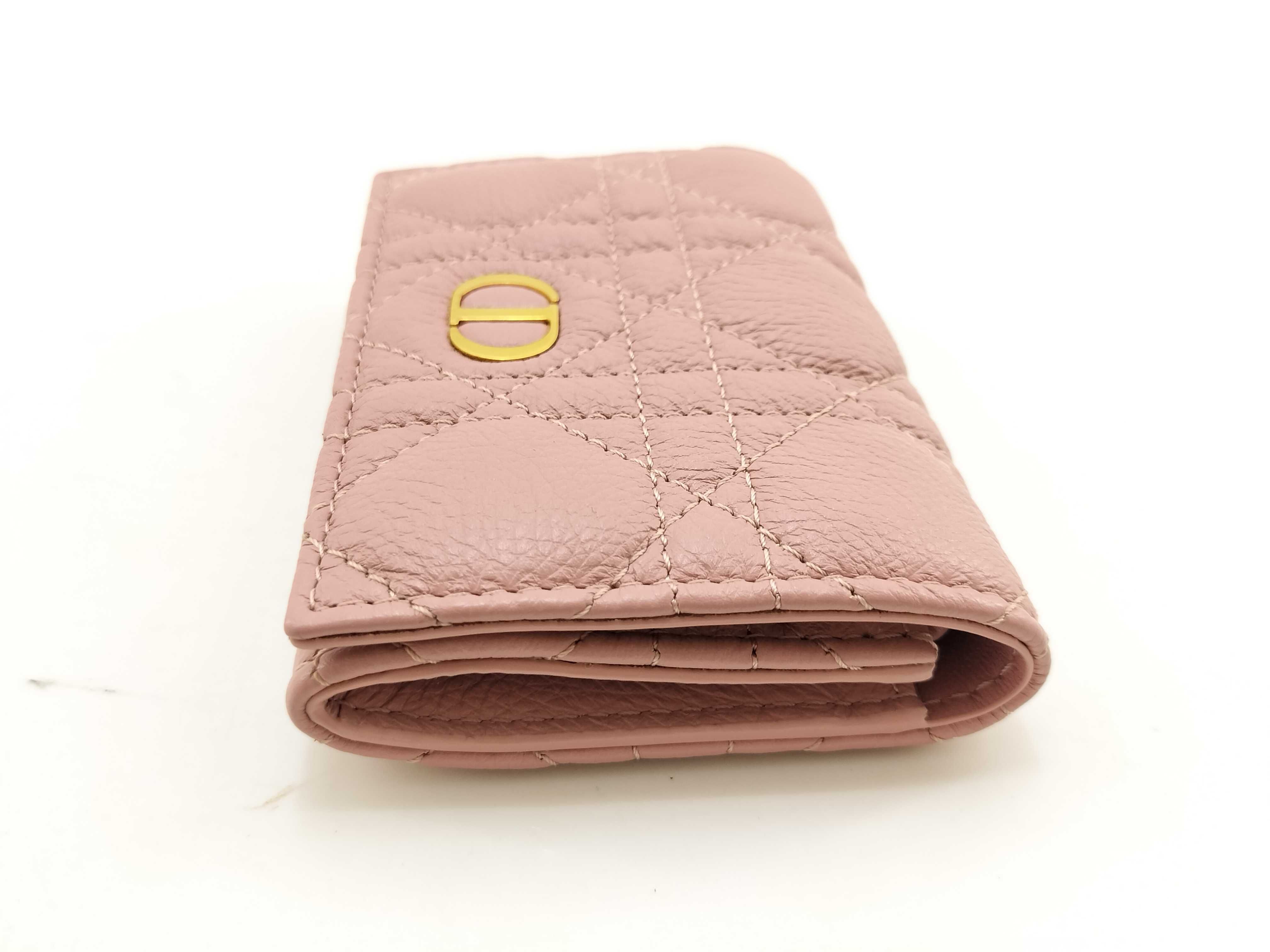 Caro Glycine Wallet, Cannage Pink Coin Purse — view 3