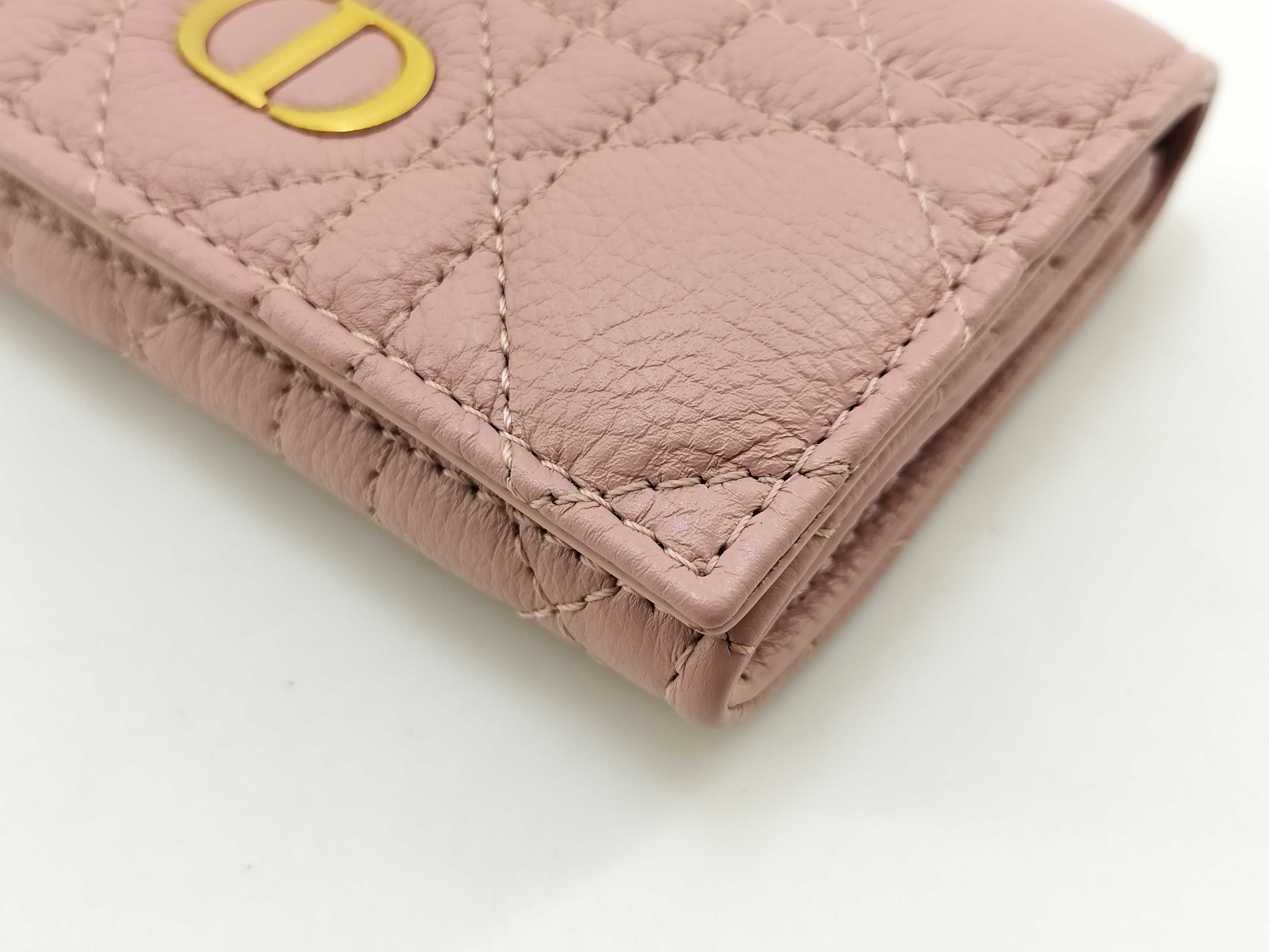 Caro Glycine Wallet, Cannage Pink Coin Purse — view 4
