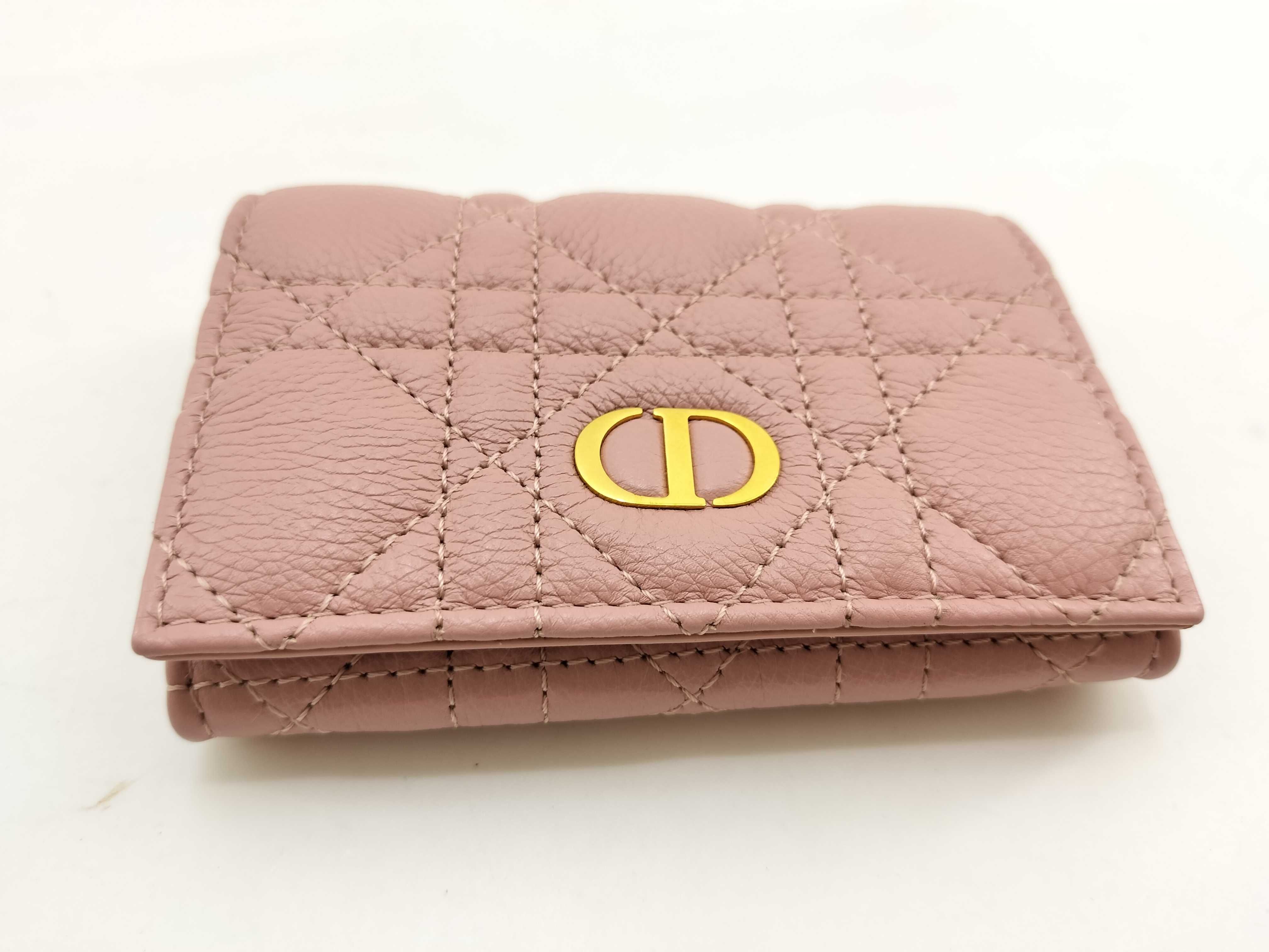 Caro Glycine Wallet, Cannage Pink Coin Purse — view 5