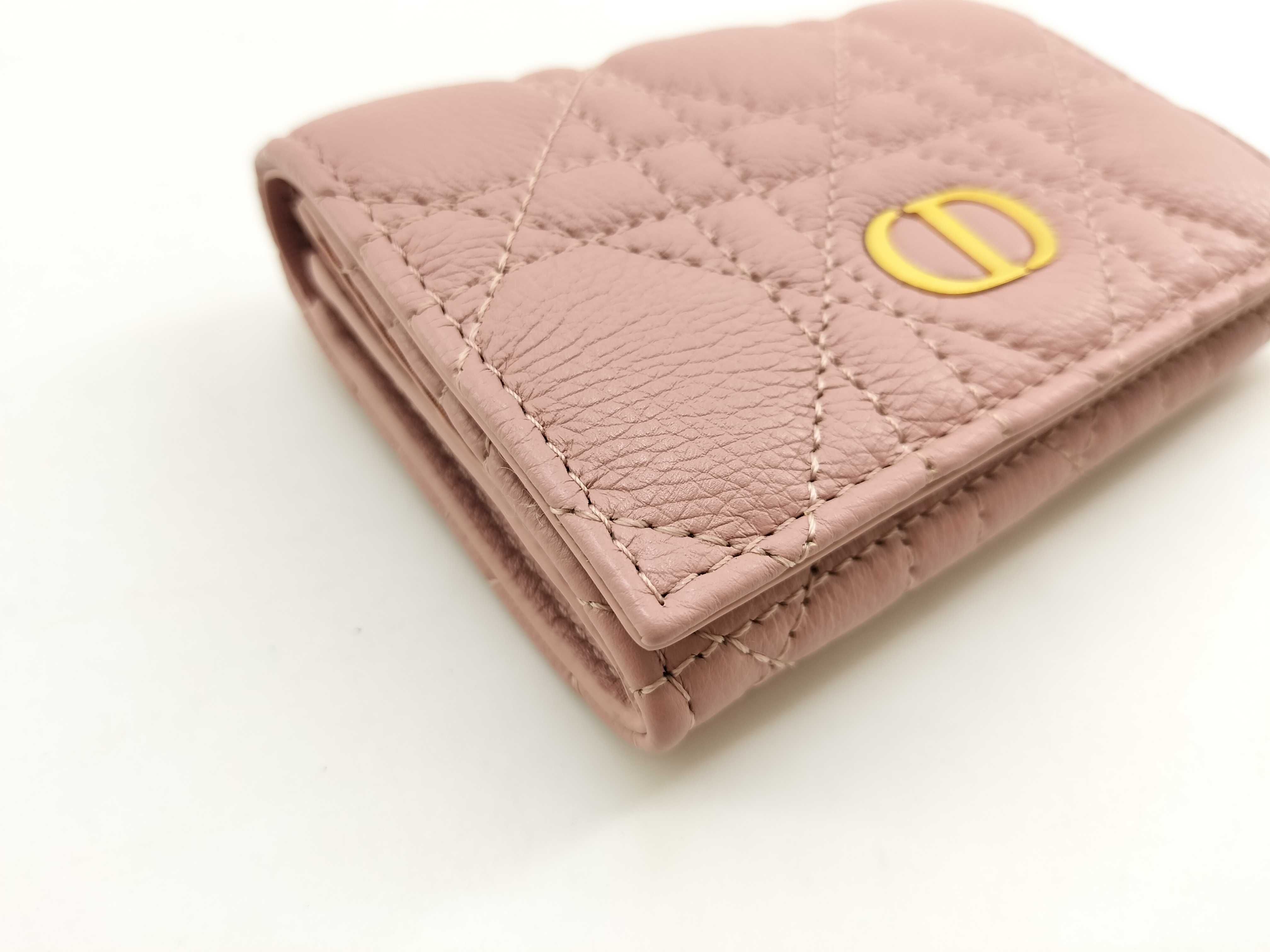 Caro Glycine Wallet, Cannage Pink Coin Purse — view 6