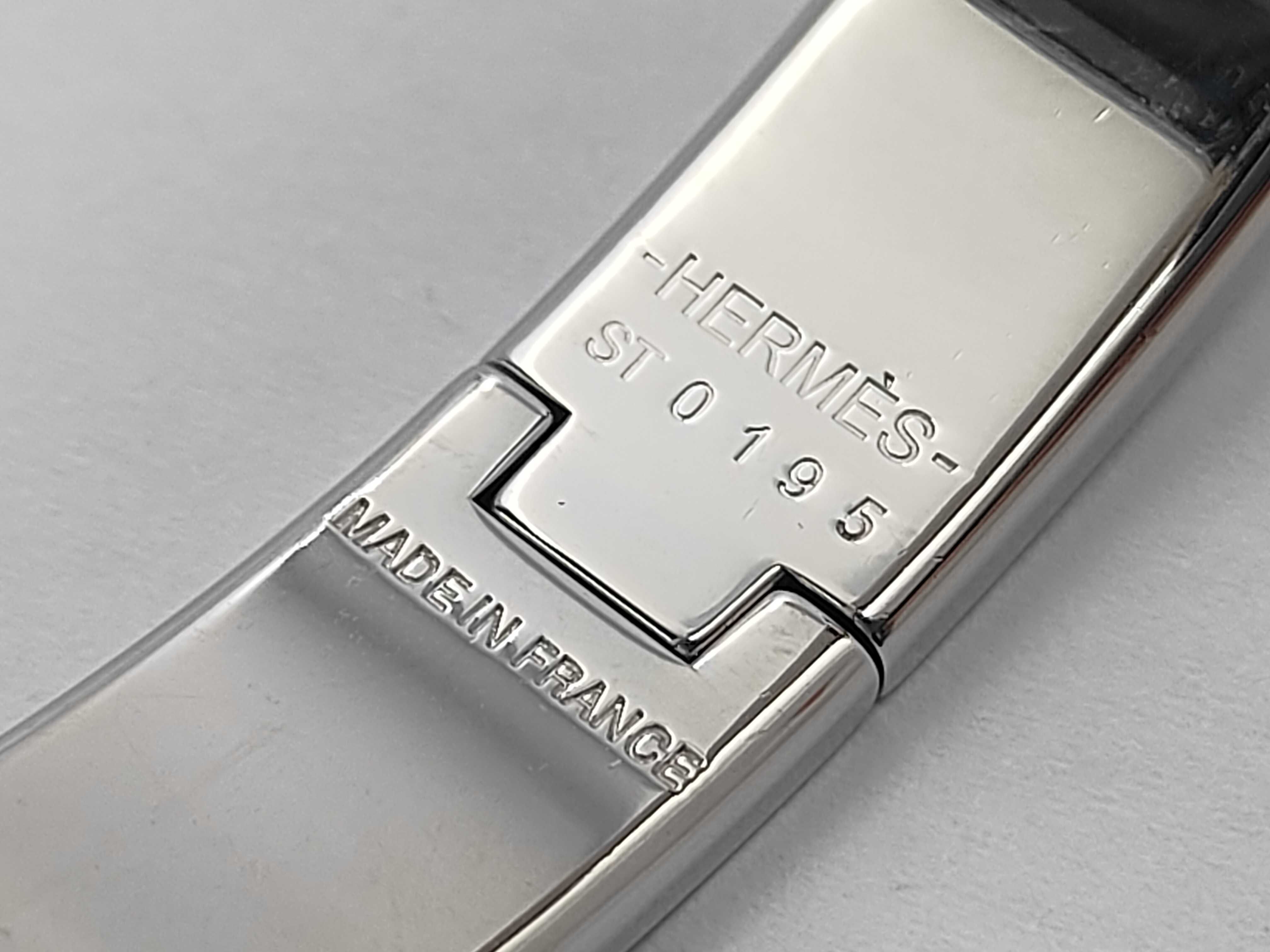 Pink Silver Hardware Click H Bracelet/Bangle — view 4