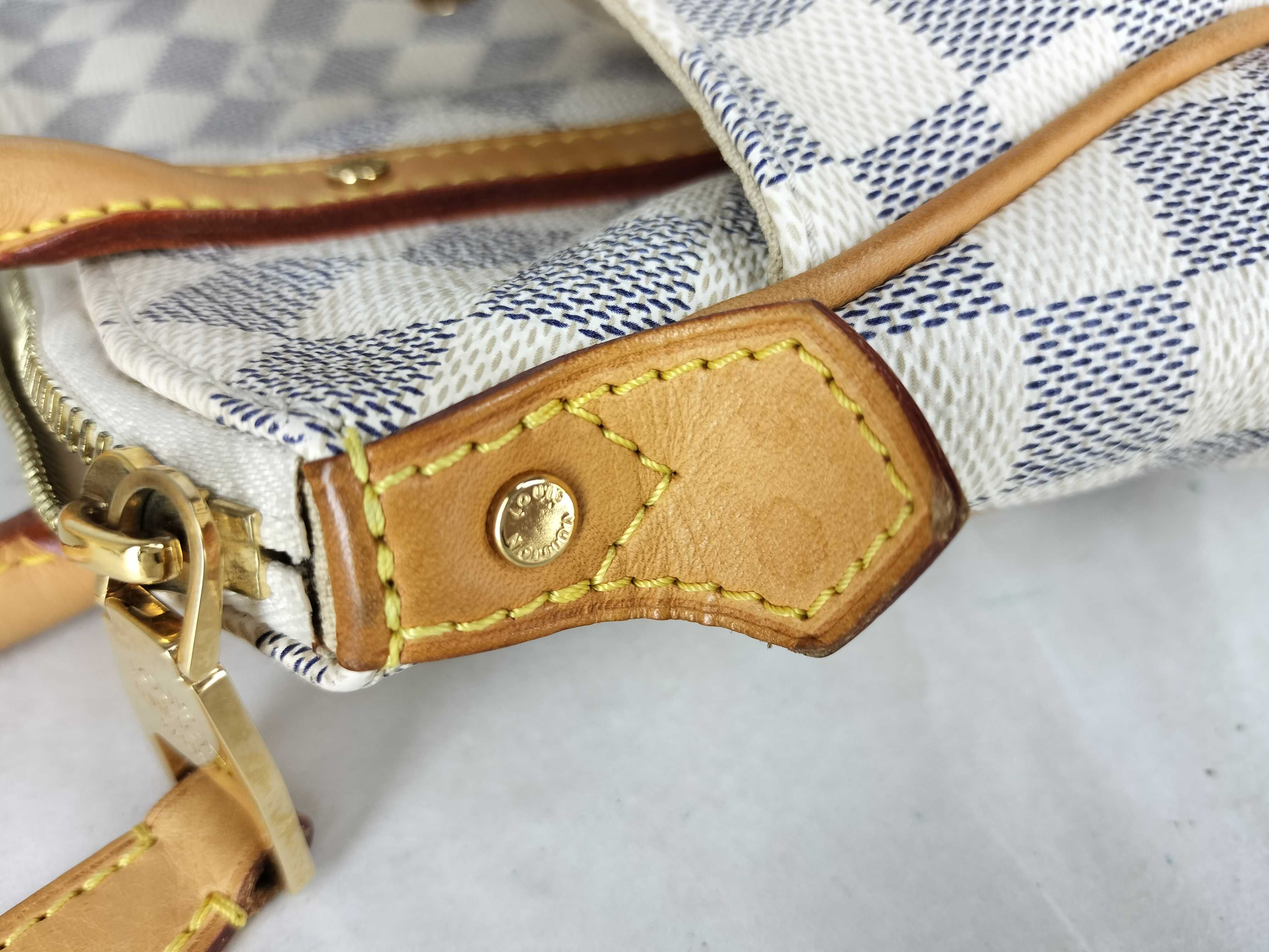 Damier Azur Figeri PM N41176 White Shoulder Bag — view 15