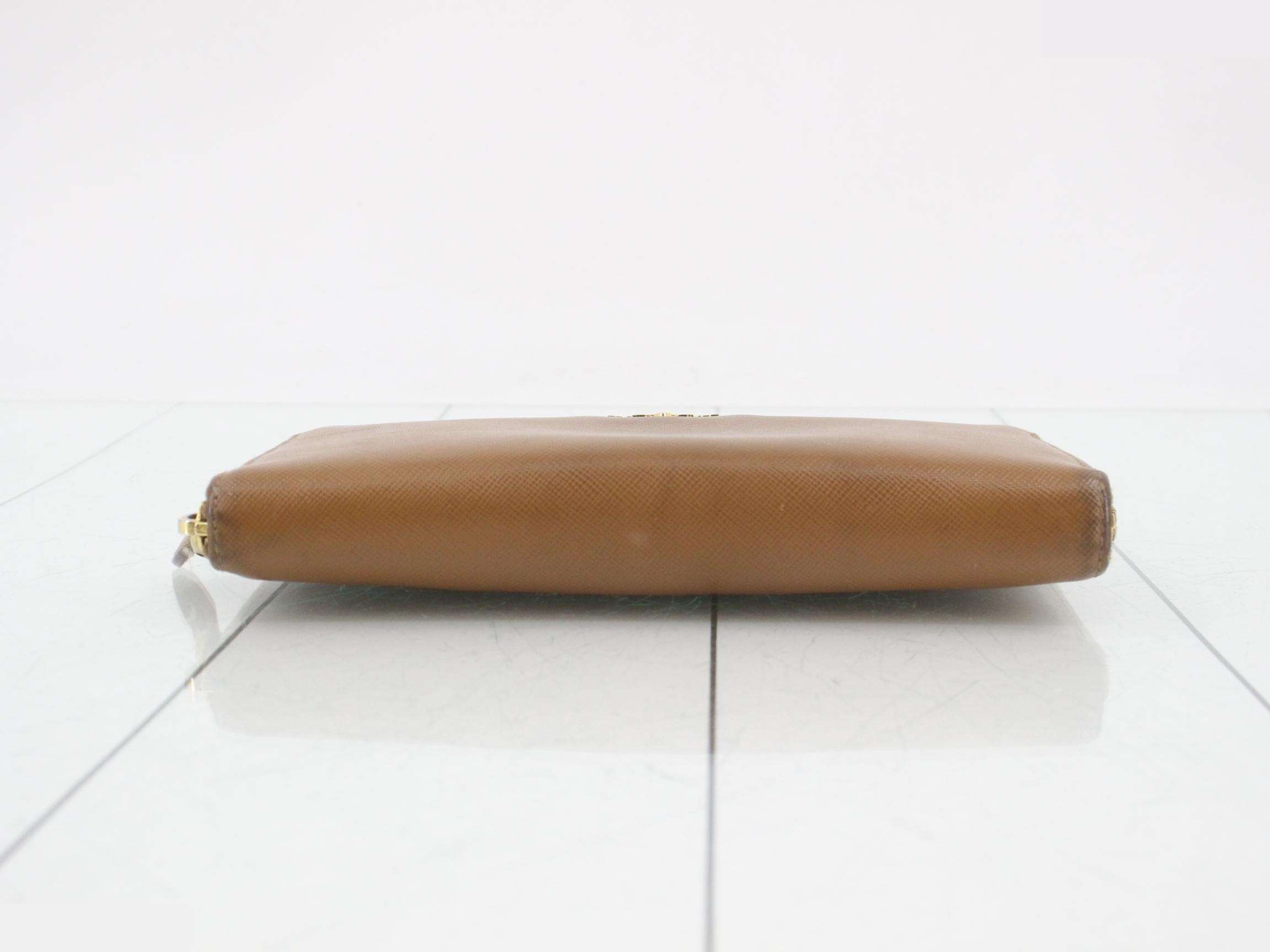 Saffiano leather long wallet — view 3