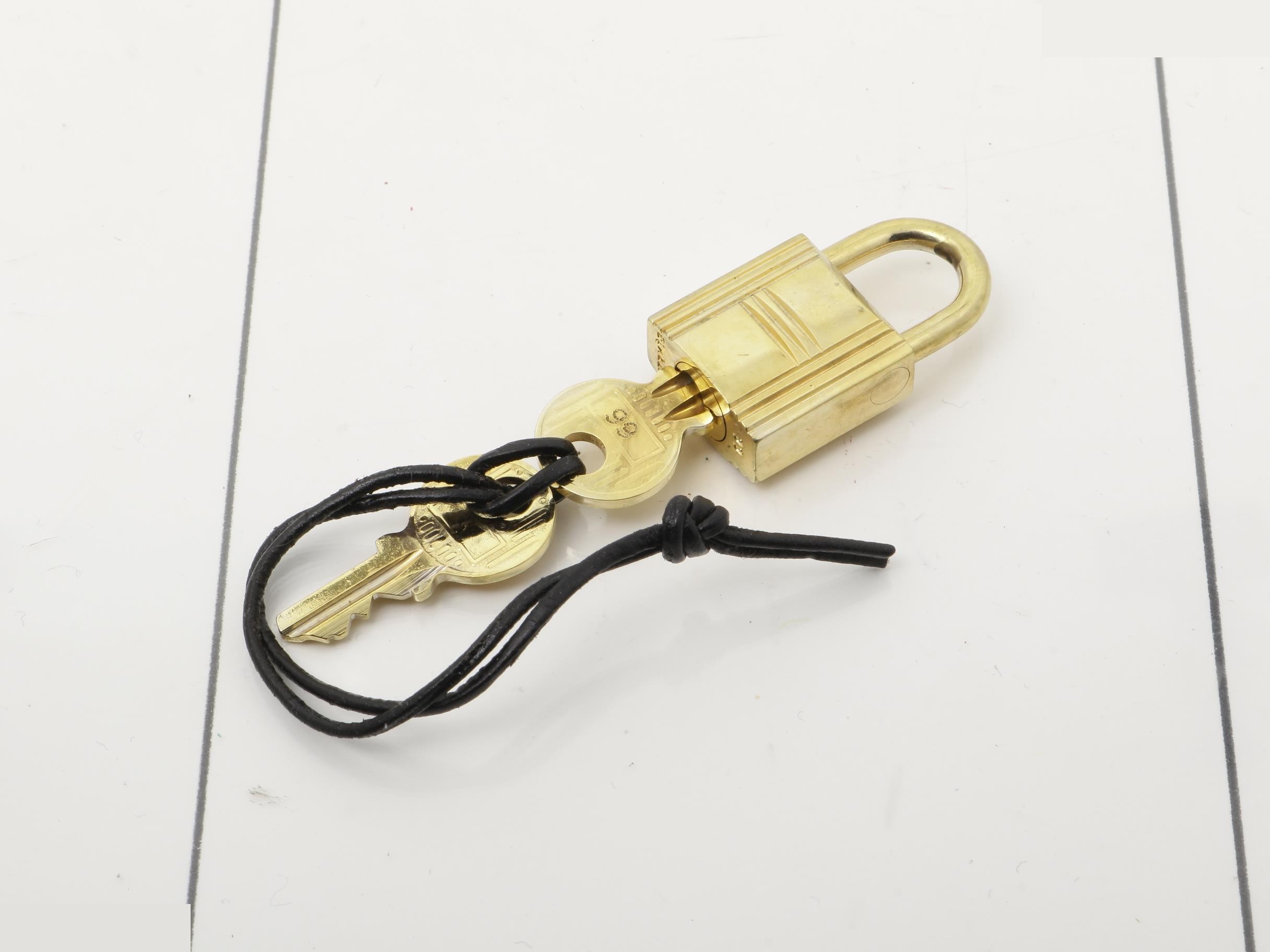padlock and two keys