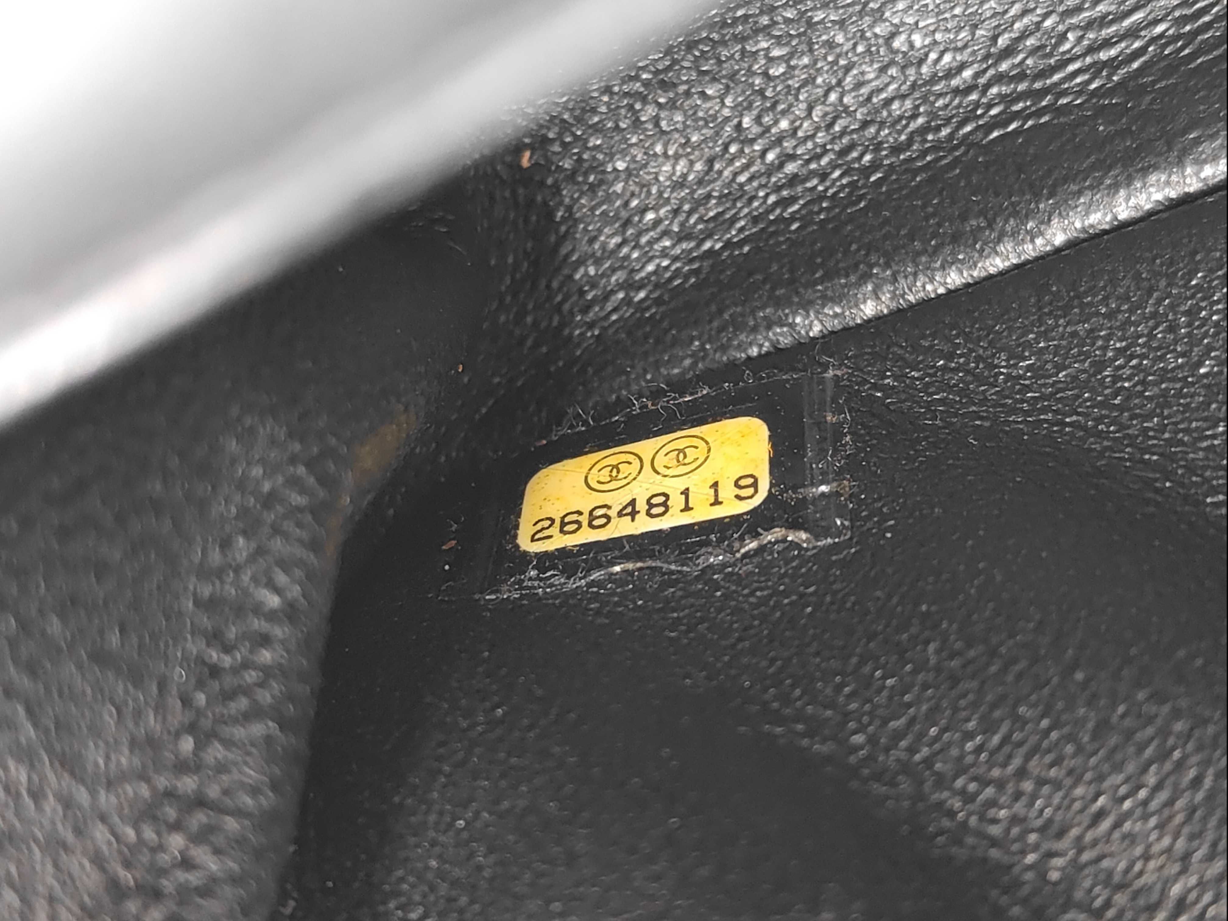 Matelassé 2.55 Chain Shoulder Bag, Black, Vintage, Gold Hardware, Serial Number 26 Series. — view 12