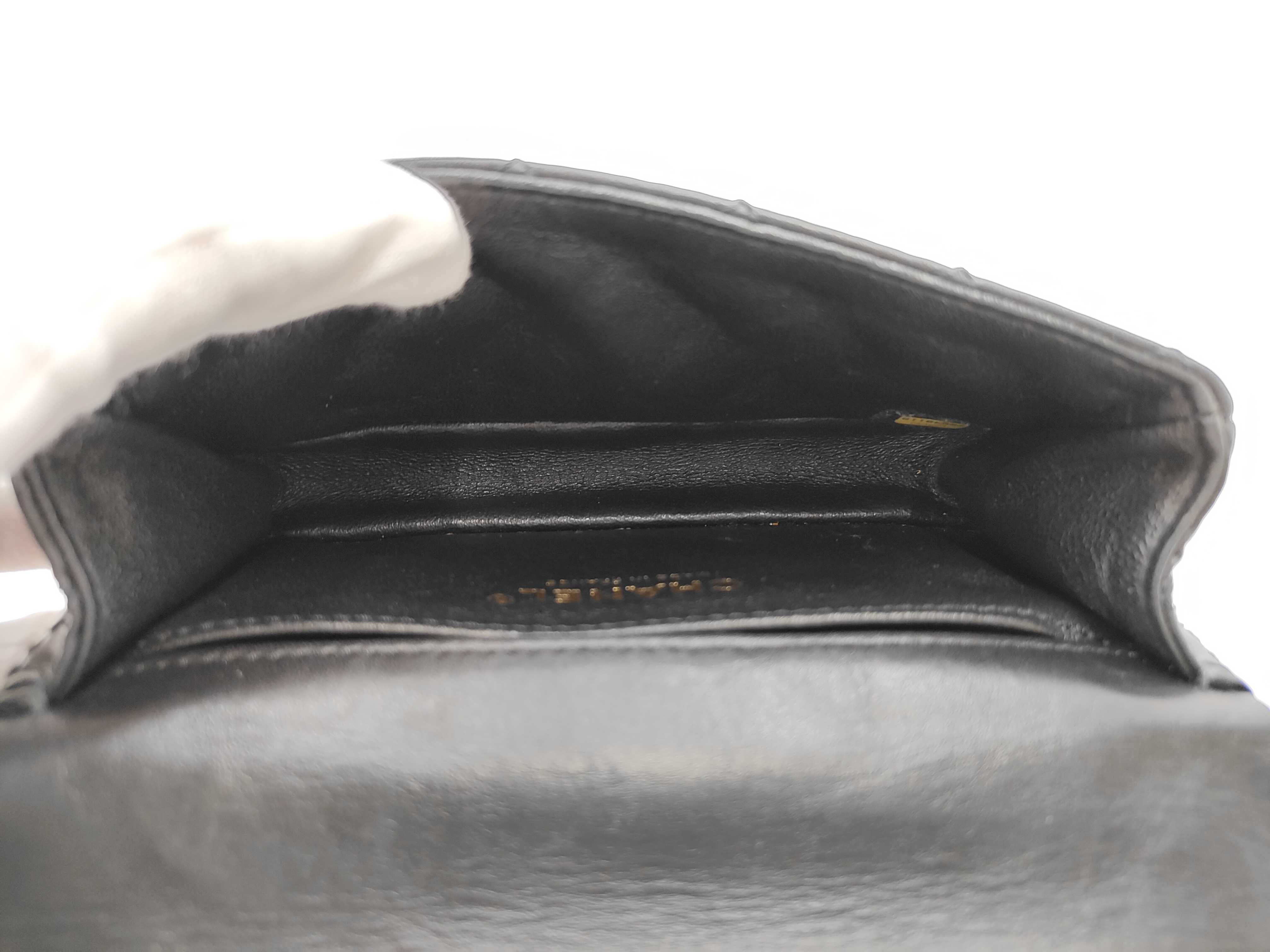 Matelassé 2.55 Chain Shoulder Bag, Black, Vintage, Gold Hardware, Serial Number 26 Series. — view 13