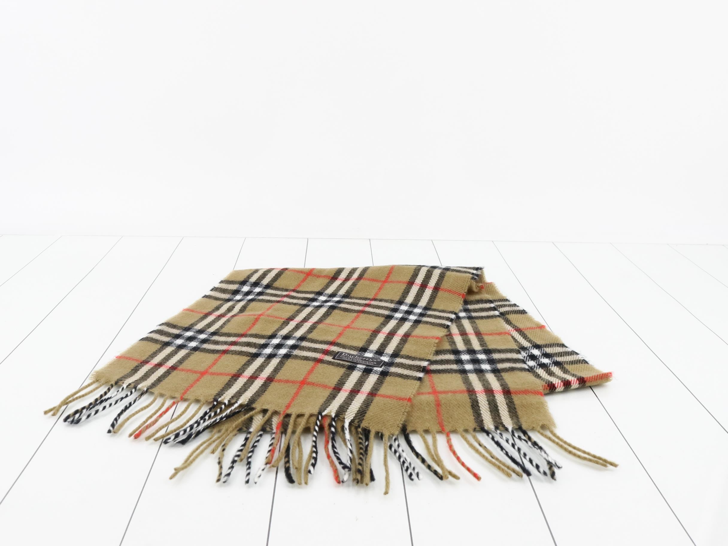 New with tags, Burberry Nova Check scarf, beige. — view 2