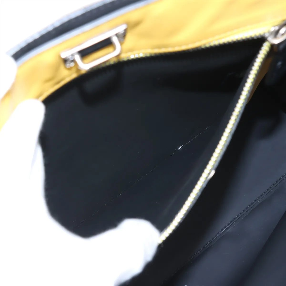 Zucca Peekaboo X-Rite Leather 2WAY Tote Bag Black 7VA447 — view 9