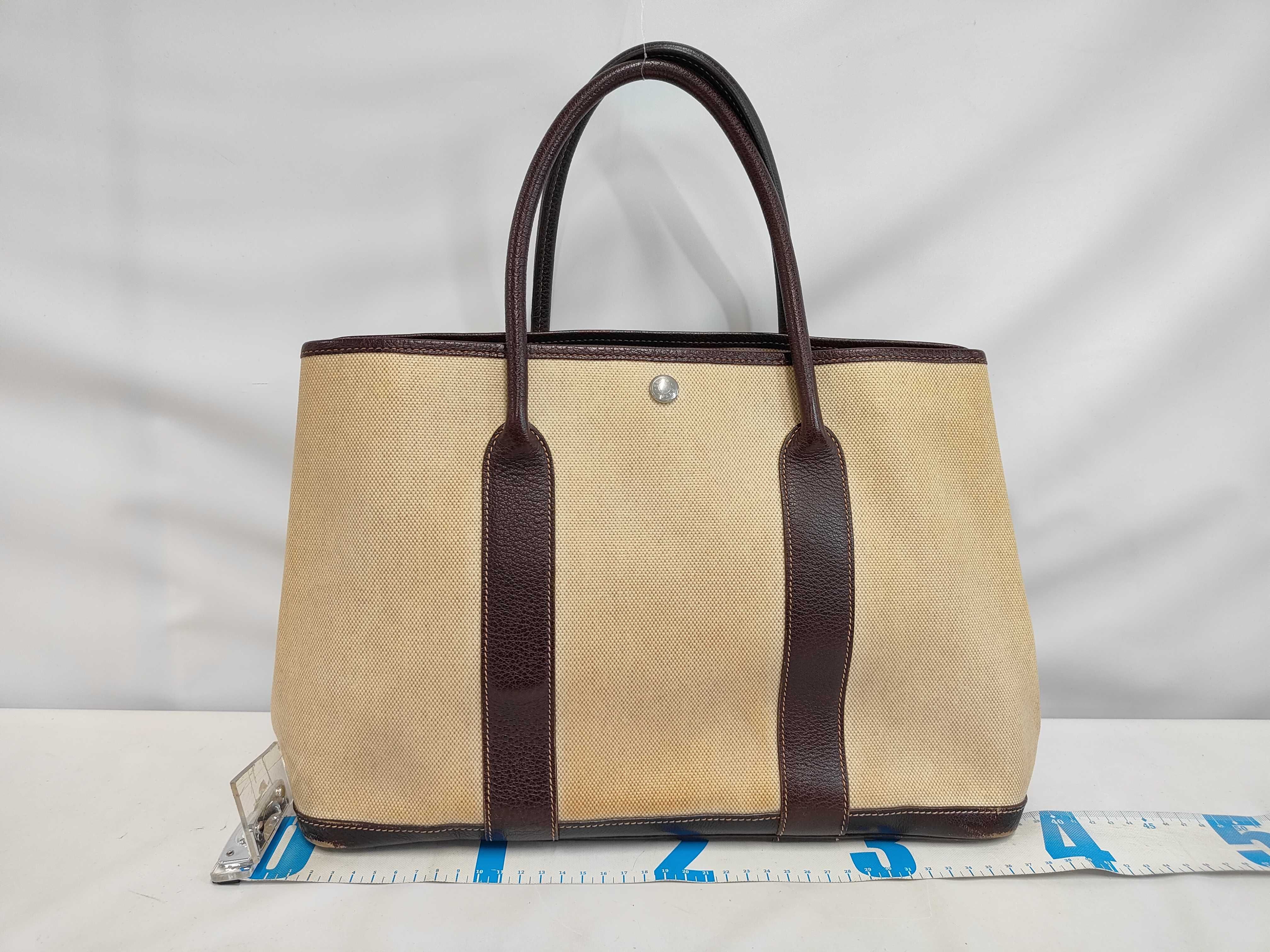 Garden Party MM Tote Bag, Toile H, ?F stamp, Tote Bag — view 2