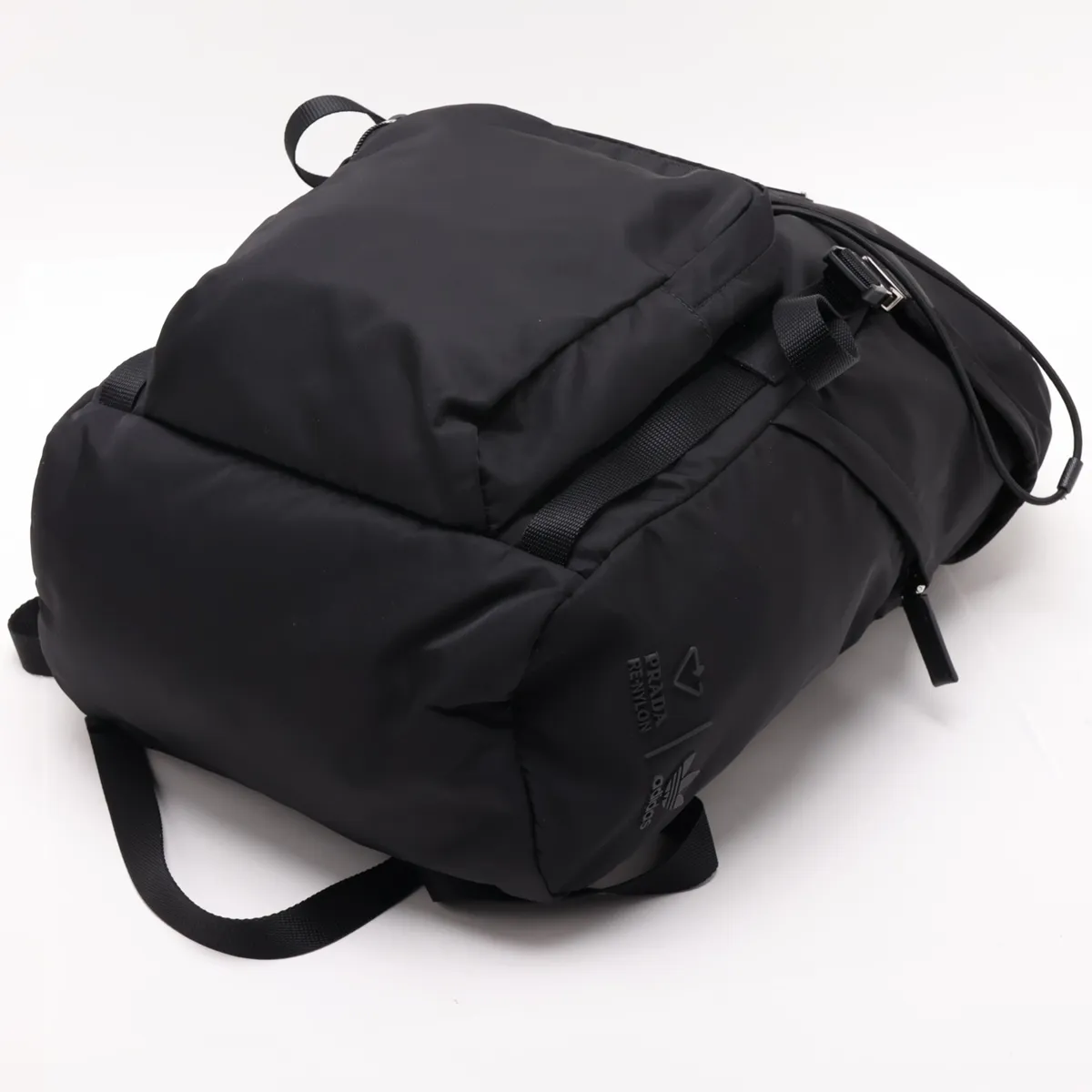 x Adidas Tessuto Nylon x Leather Backpack/Rucksack, Black 2VZ135 — view 3