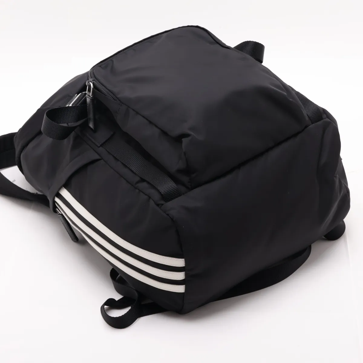 x Adidas Tessuto Nylon x Leather Backpack/Rucksack, Black 2VZ135 — view 4