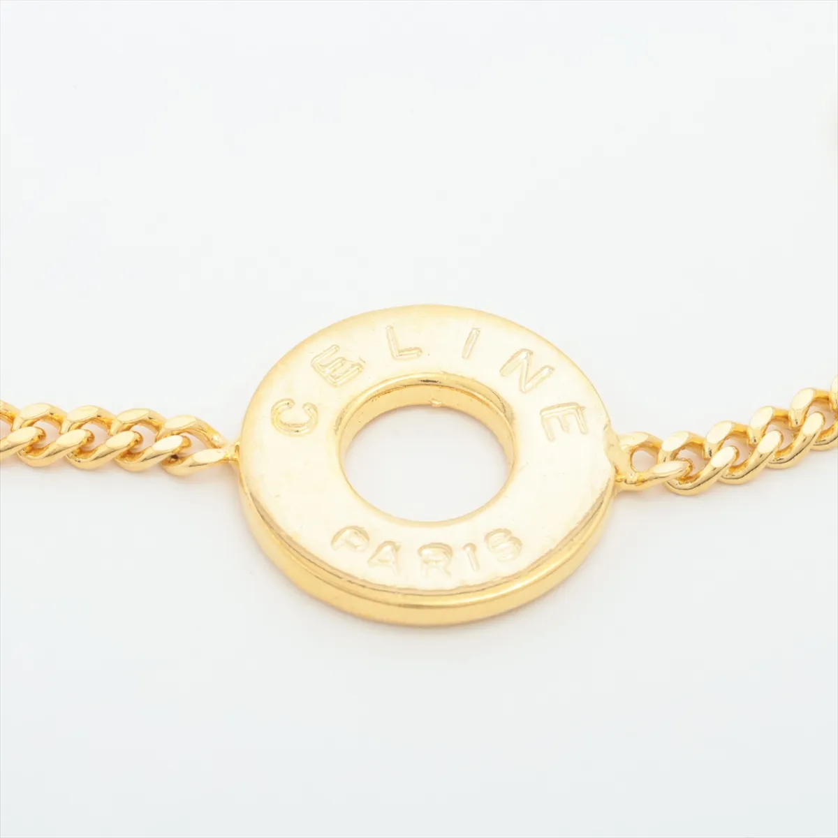 Circle Logo Bracelet, GP Gold. Shows signs of wear, — view 2