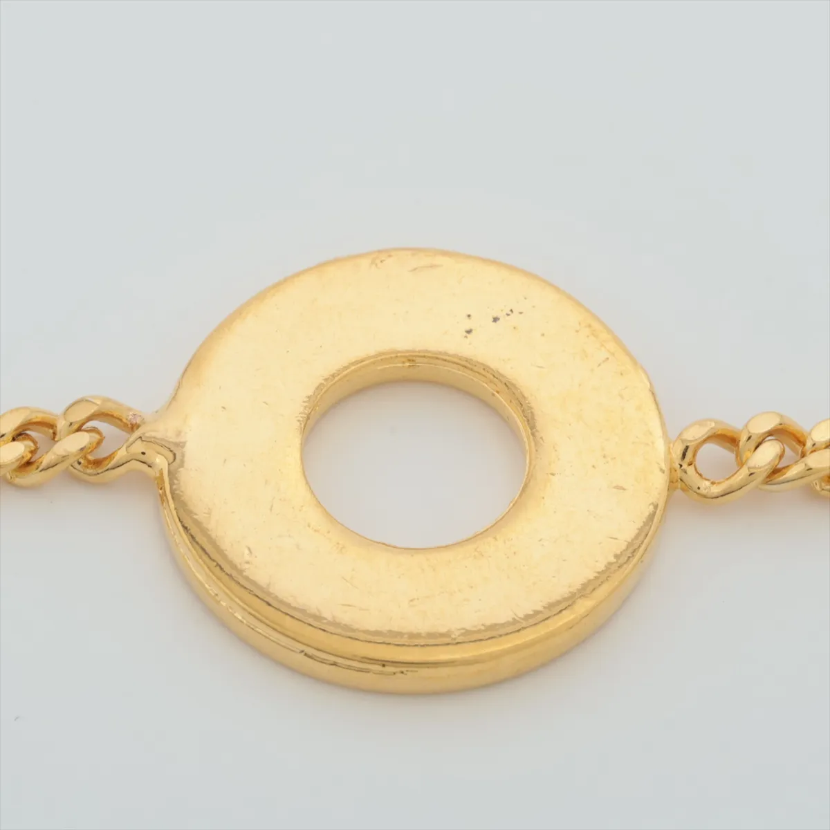 Circle Logo Bracelet, GP Gold. Shows signs of wear, — view 3