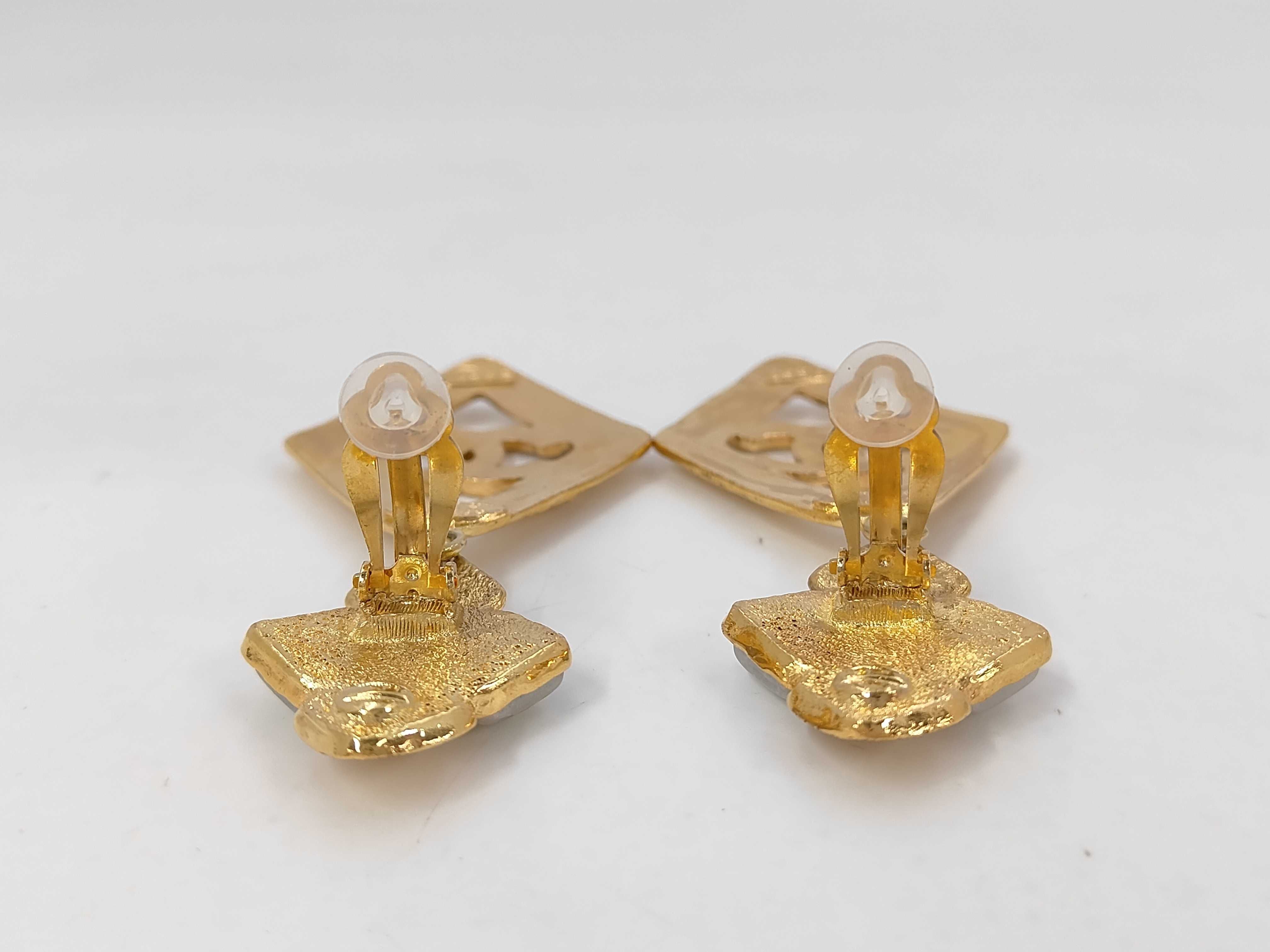 diamond-shaped Coco Mark earrings — view 3