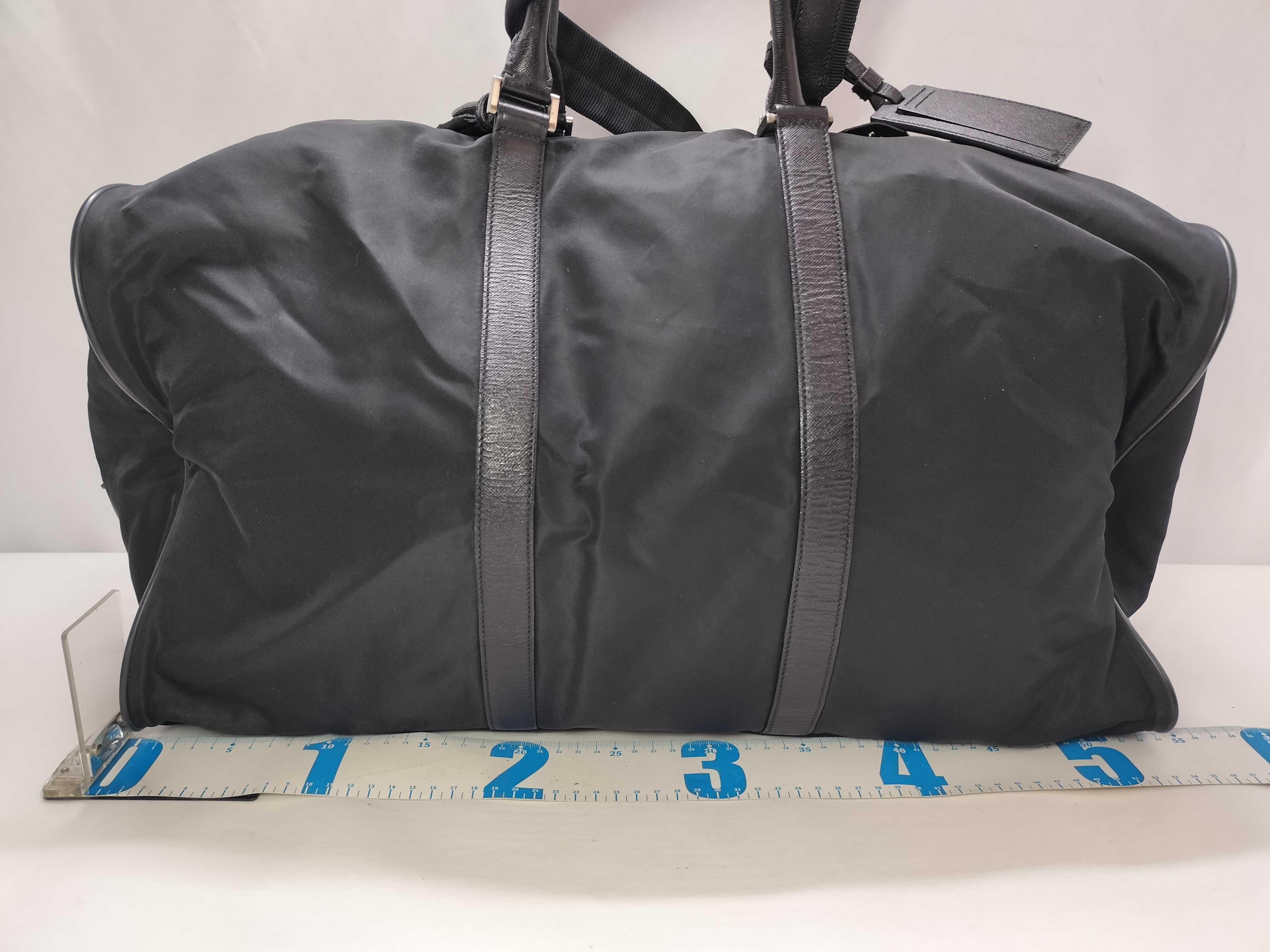 Nylon Tessuto Boston Bag, Black Boston Bag — view 2