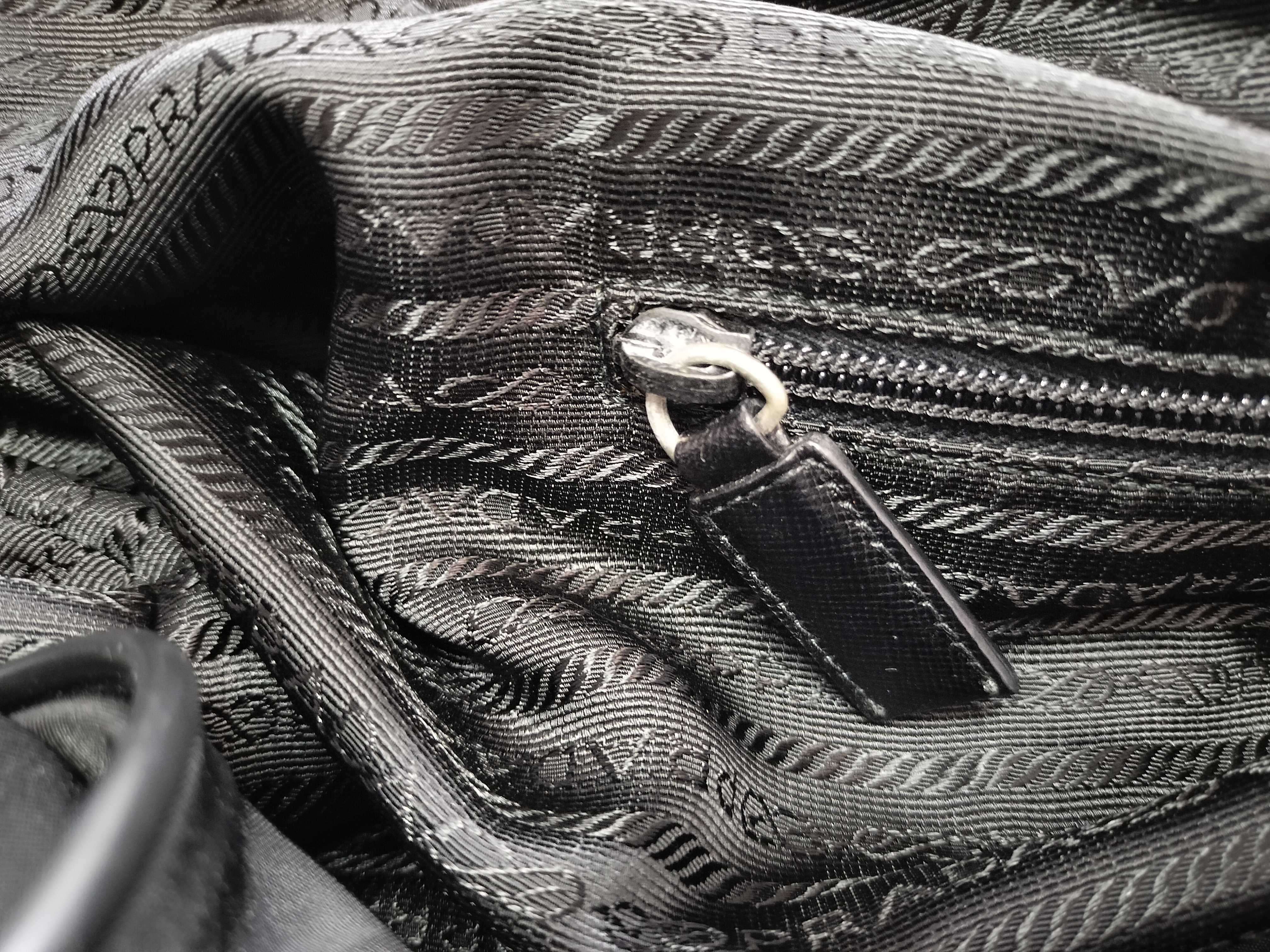 Nylon Tessuto Boston Bag, Black Boston Bag — view 12