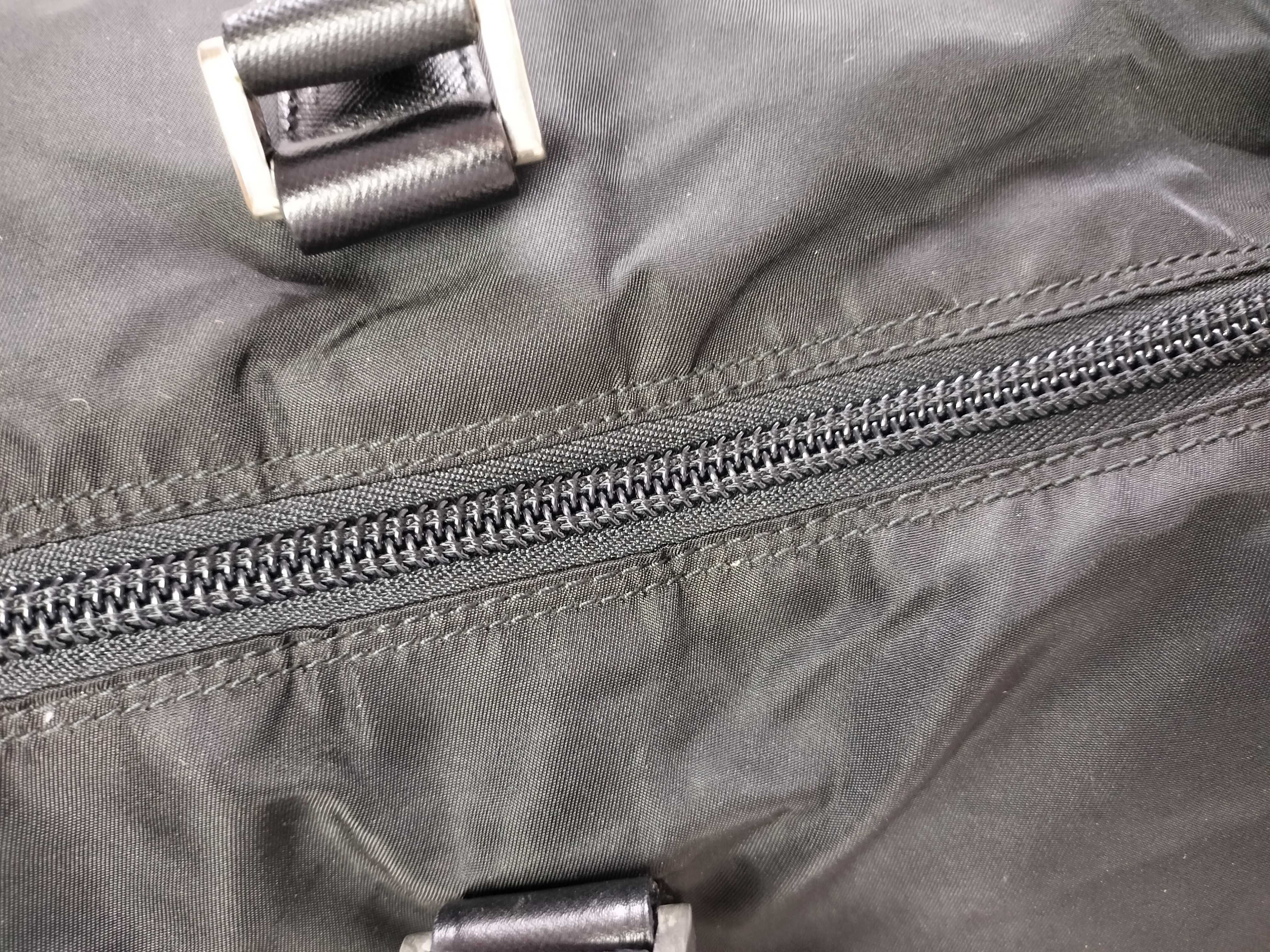 Nylon Tessuto Boston Bag, Black Boston Bag — view 6